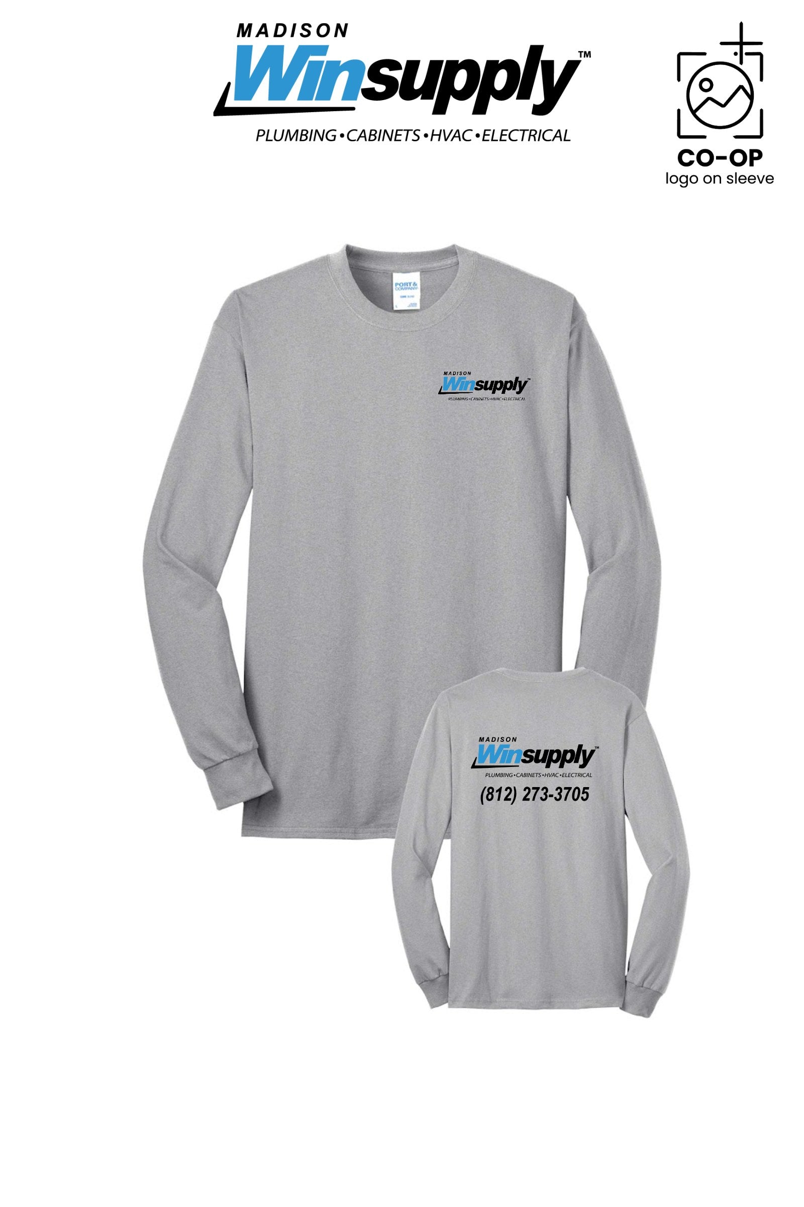 Port & Co™ Long Sleeve Core Blend Tee - Madison Winsupply