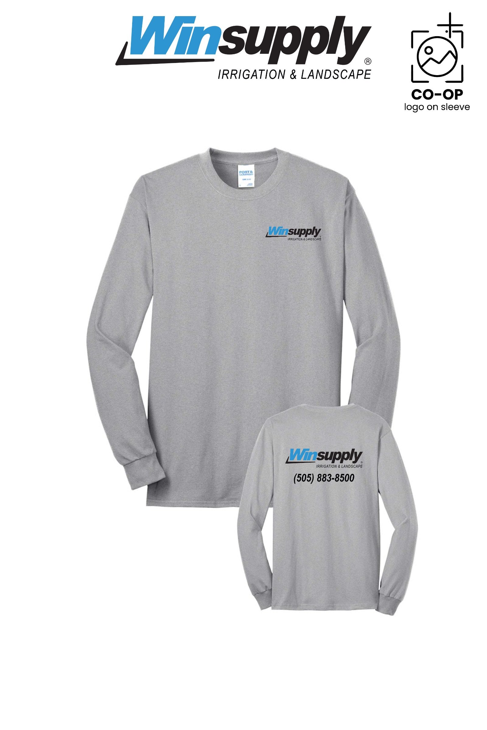 Port & Co™ Long Sleeve Core Blend Tee - Winsupply NE Albuquerque NM Co.