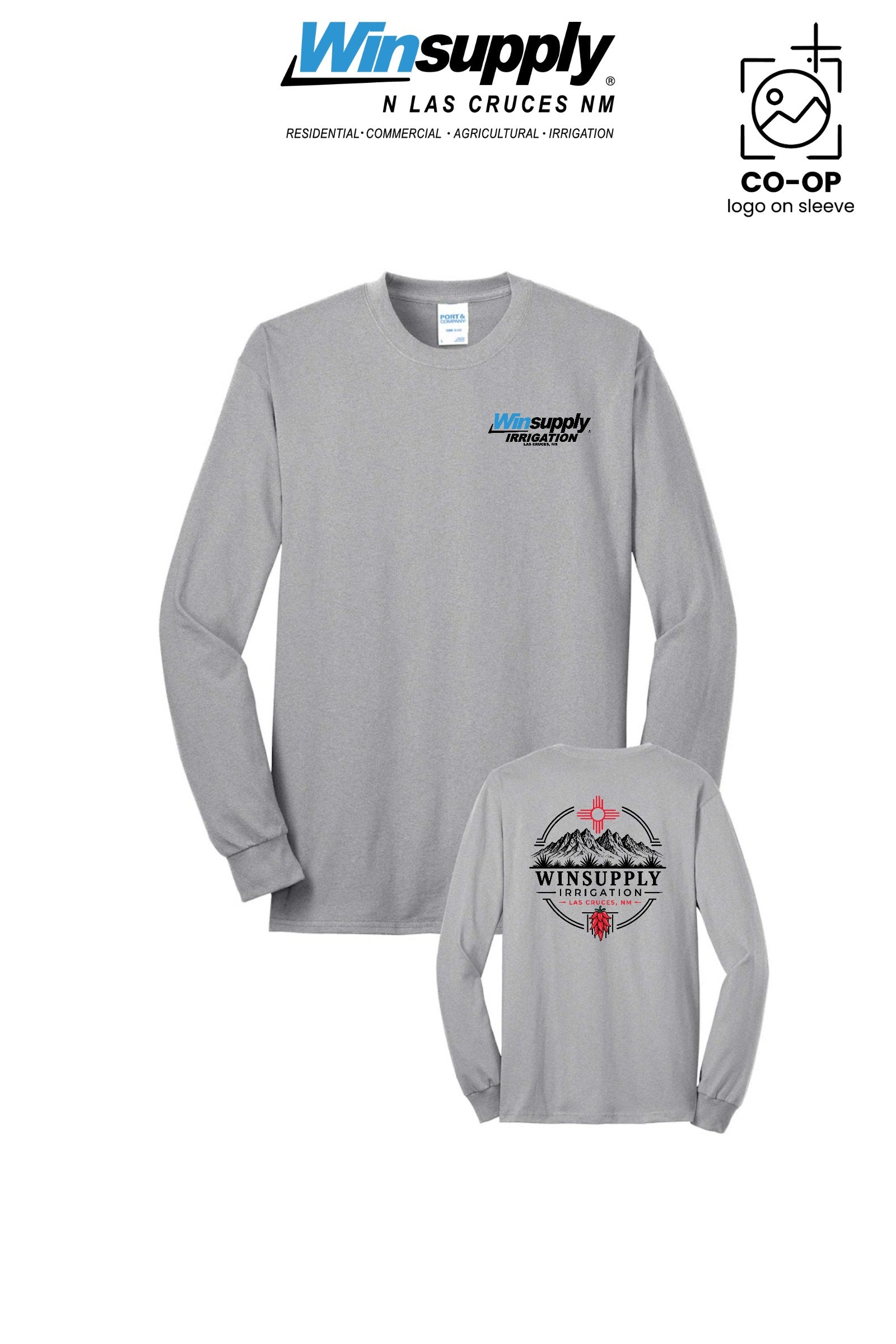 Port & Co™ Long Sleeve Core Blend Tee - Winsupply N Las Cruces NM