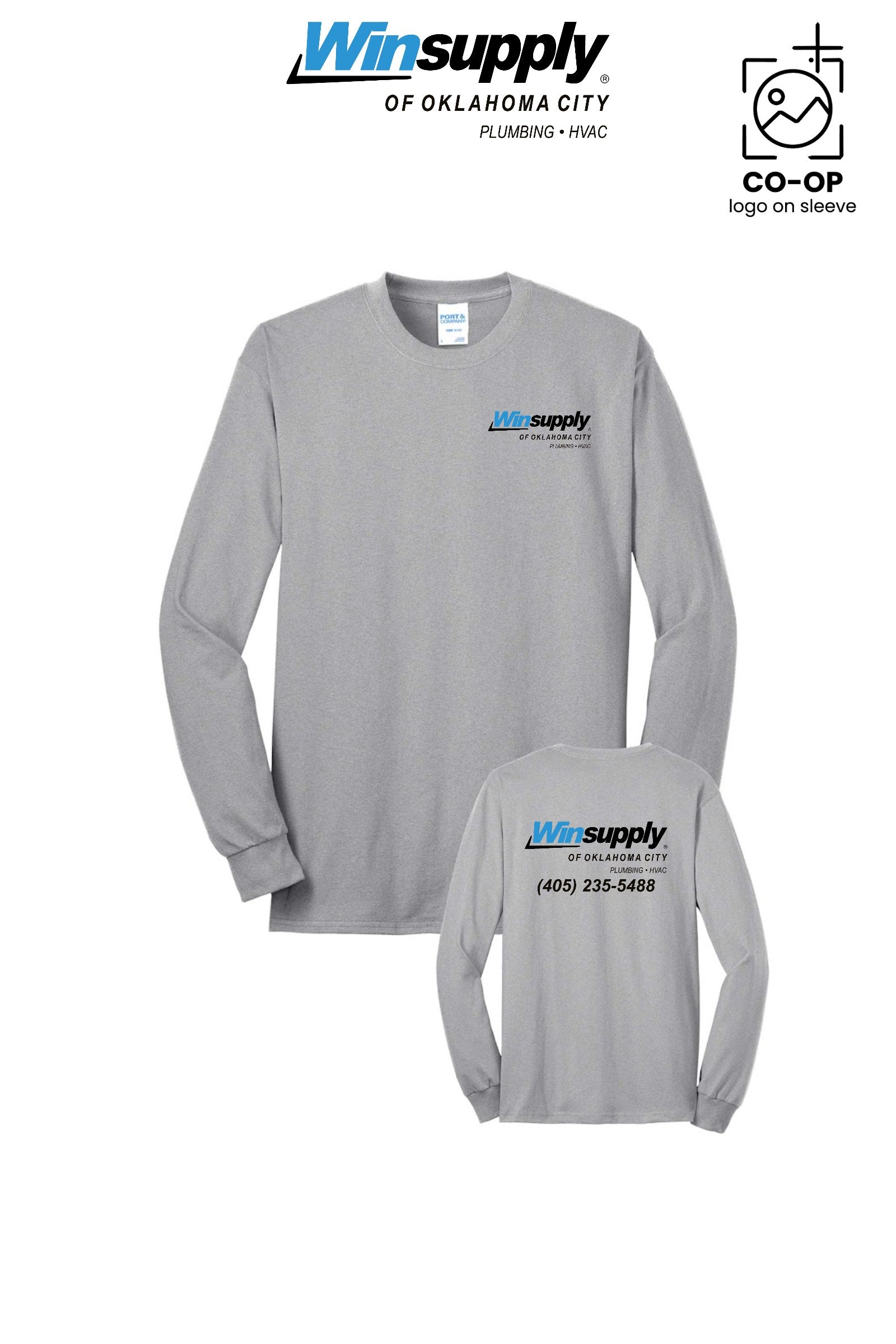 Port & Co™ Long Sleeve Core Blend Tee - Winsupply of Oklahoma City