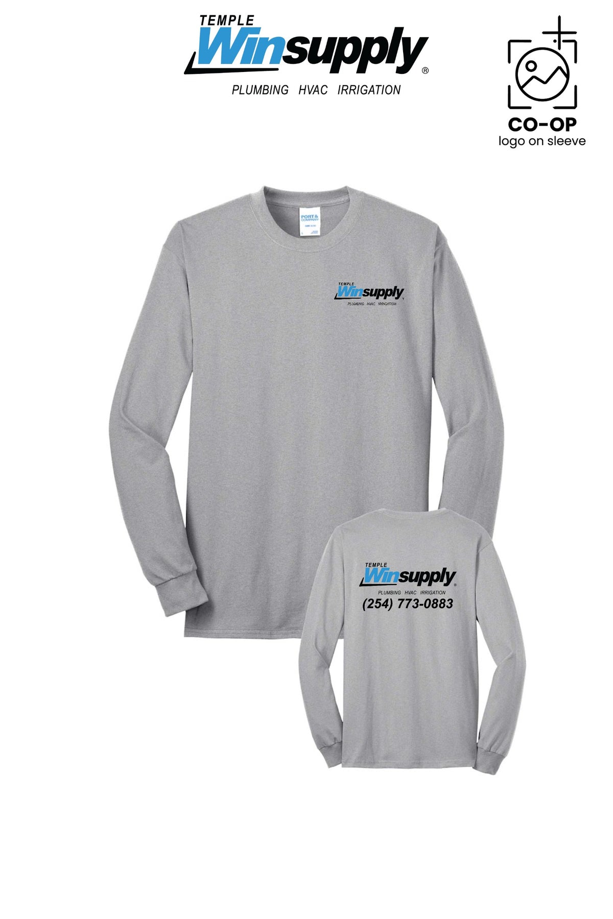 Port & Co™ Long Sleeve Core Blend Tee - Temple Winsupply