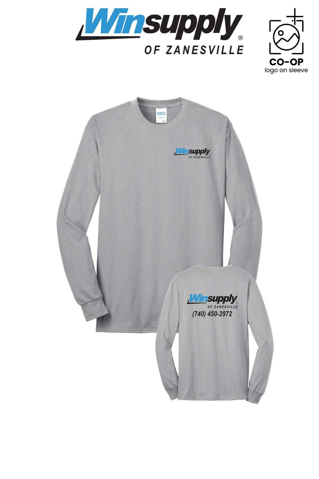 Port & Co™ Long Sleeve Core Blend Tee - Winsupply of Zanesville
