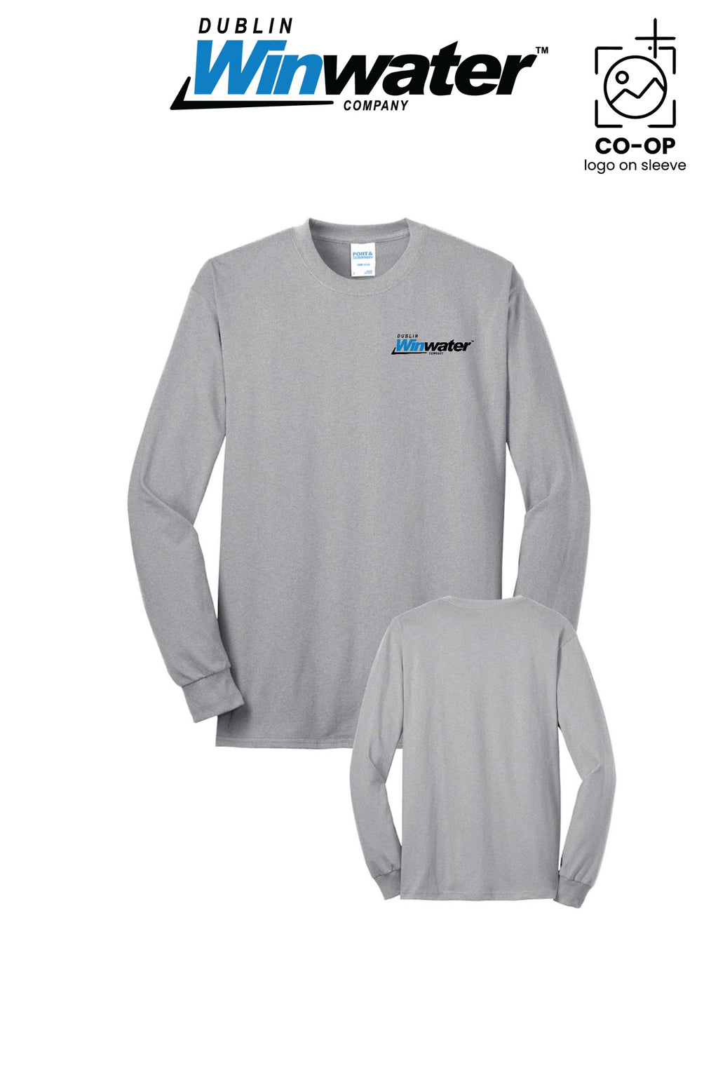 Port & Co™ Long Sleeve Core Blend Tee *left chest only* - Dublin Winwater