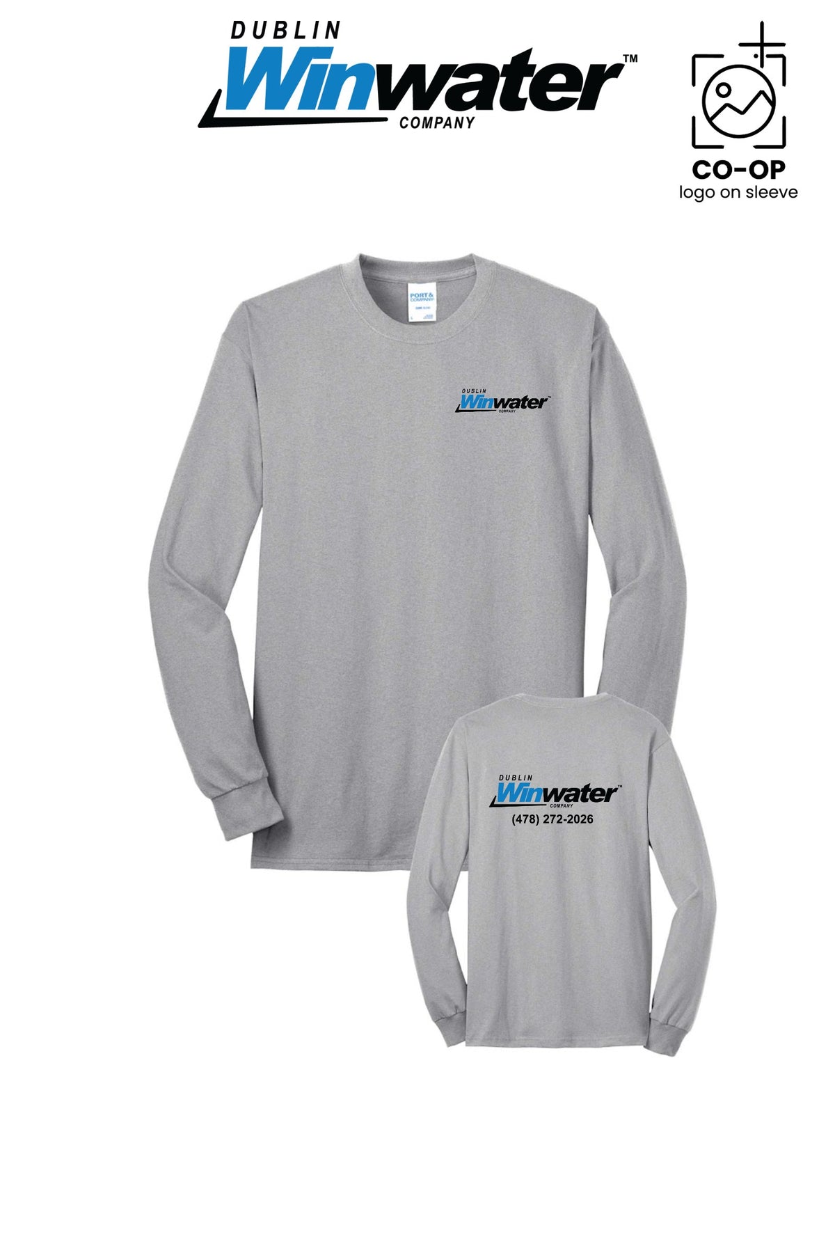 Port & Co™ Long Sleeve Core Blend Tee - Dublin Winwater