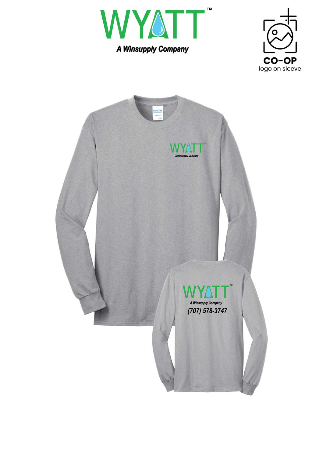 Port & Co™ Long Sleeve Core Blend Tee - Wyatt Irrigation of Santa Rosa
