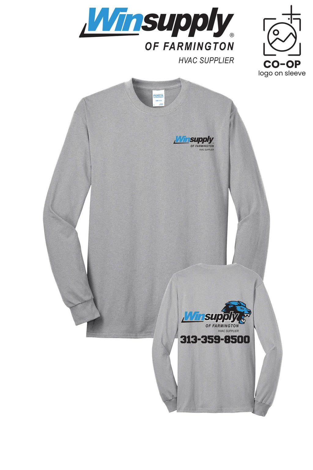 Port & Co™ Long Sleeve Core Blend Tee - Winsupply of Farmington