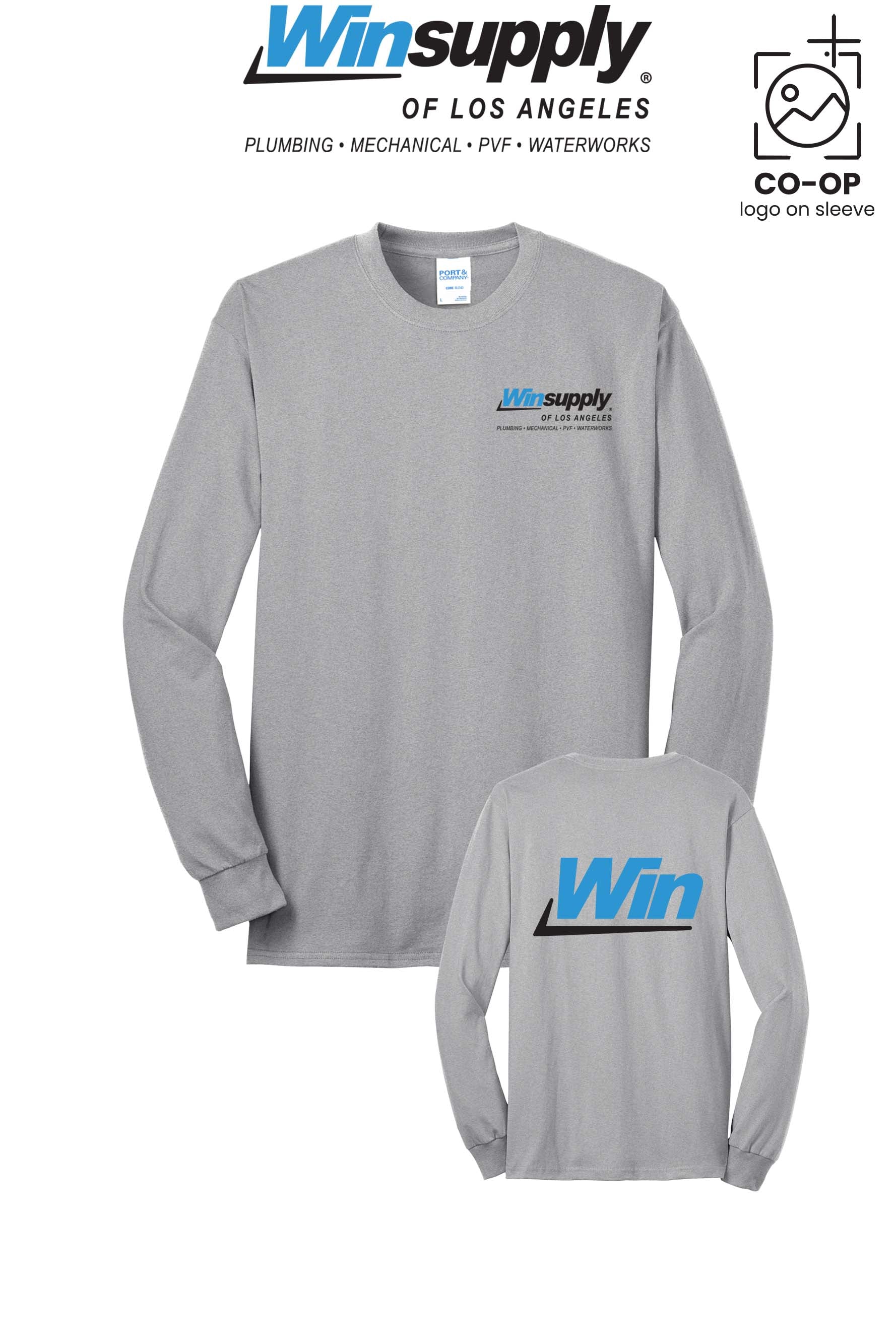Port & Co™ Long Sleeve Core Blend Tee - Winsupply of Los Angeles
