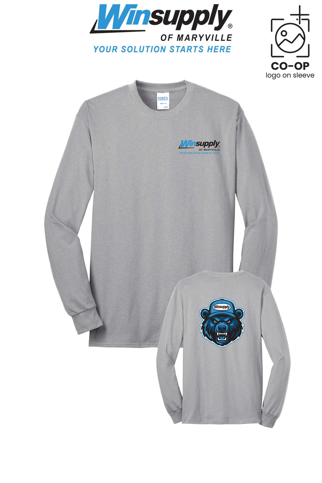 Port & Co™ Long Sleeve Core Blend Tee - Winsupply of Maryville