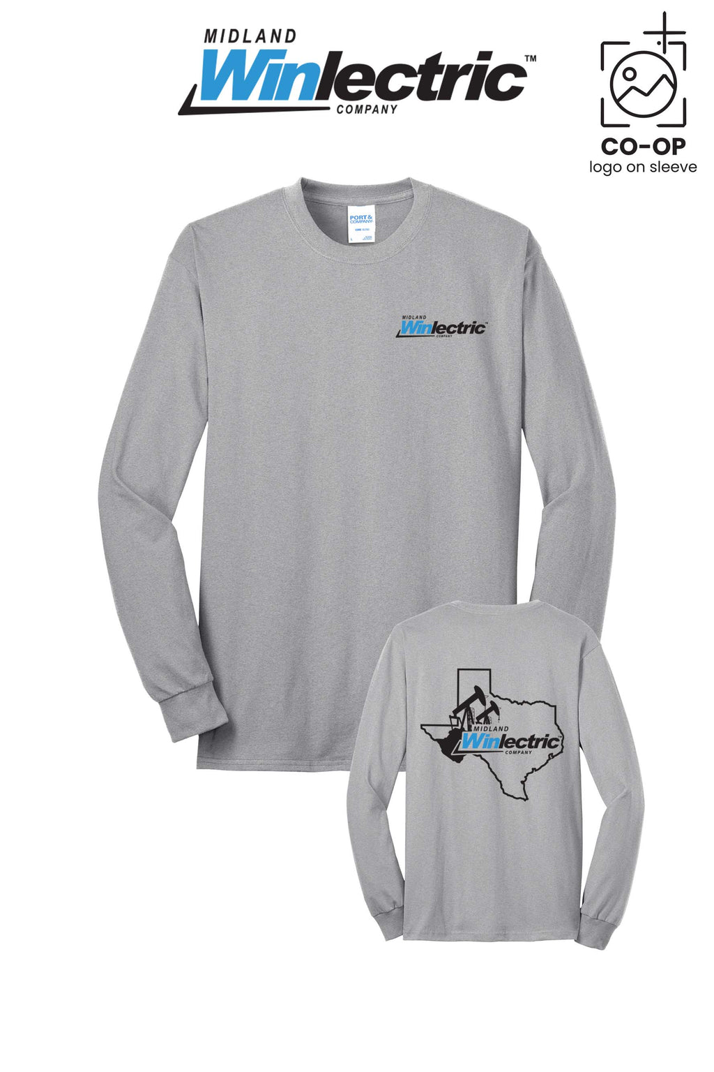 Port & Co™ Long Sleeve Core Blend Tee - Winlectric of Midland