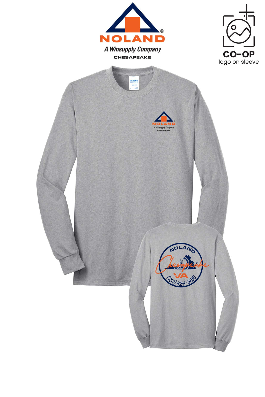 Port & Co™ Long Sleeve Core Blend Tee - Noland Company Chesapeake