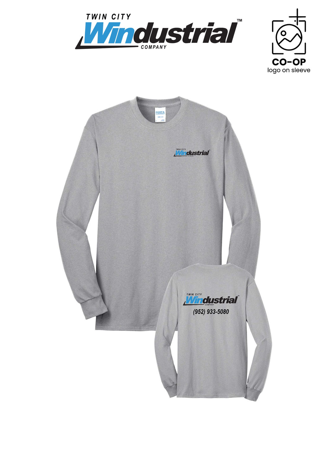 Port & Co™ Long Sleeve Core Blend Tee - Twin City Windustrial