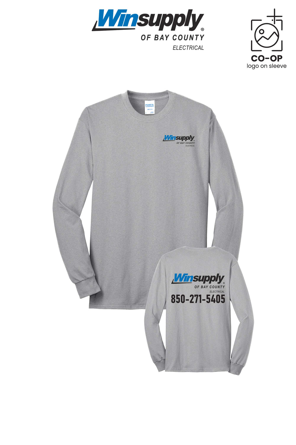 Port & Co™ Long Sleeve Core Blend Tee - Winsupply Bay County FL