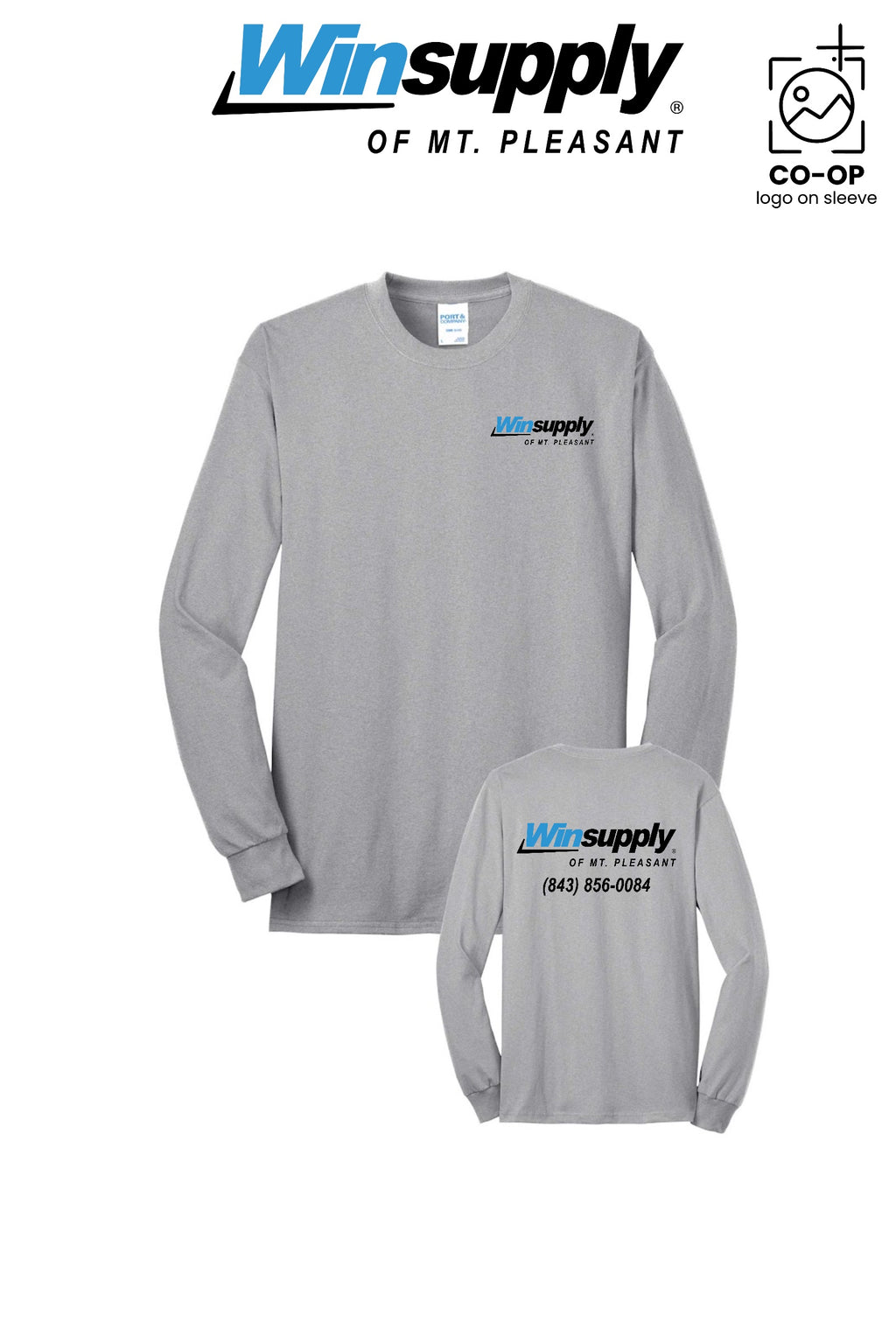 Port & Co™ Long Sleeve Core Blend Tee - Winsupply of Mt. Pleasant
