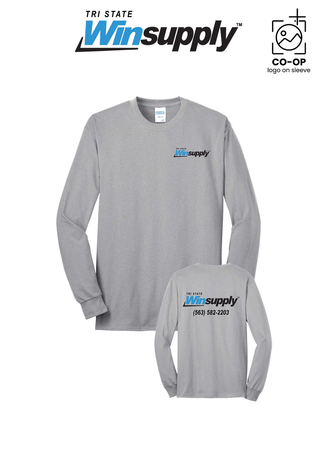 Port & Co™ Long Sleeve Core Blend Tee - Tri-State Winsupply