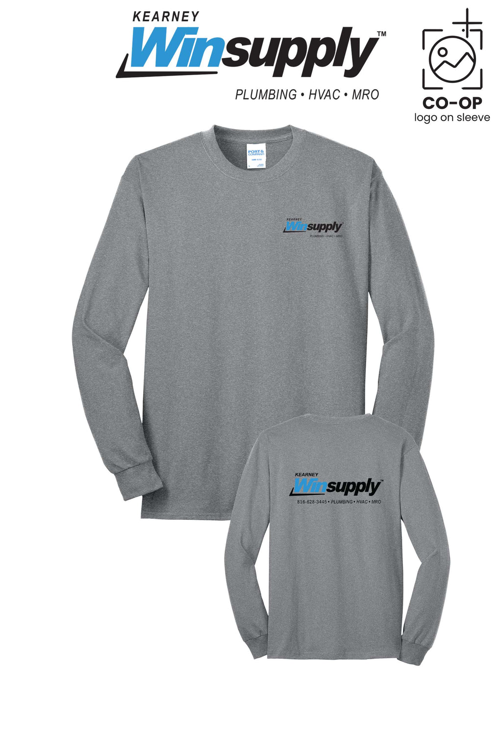 Port & Co™ Long Sleeve Core Blend Tee - Kearney Winsupply