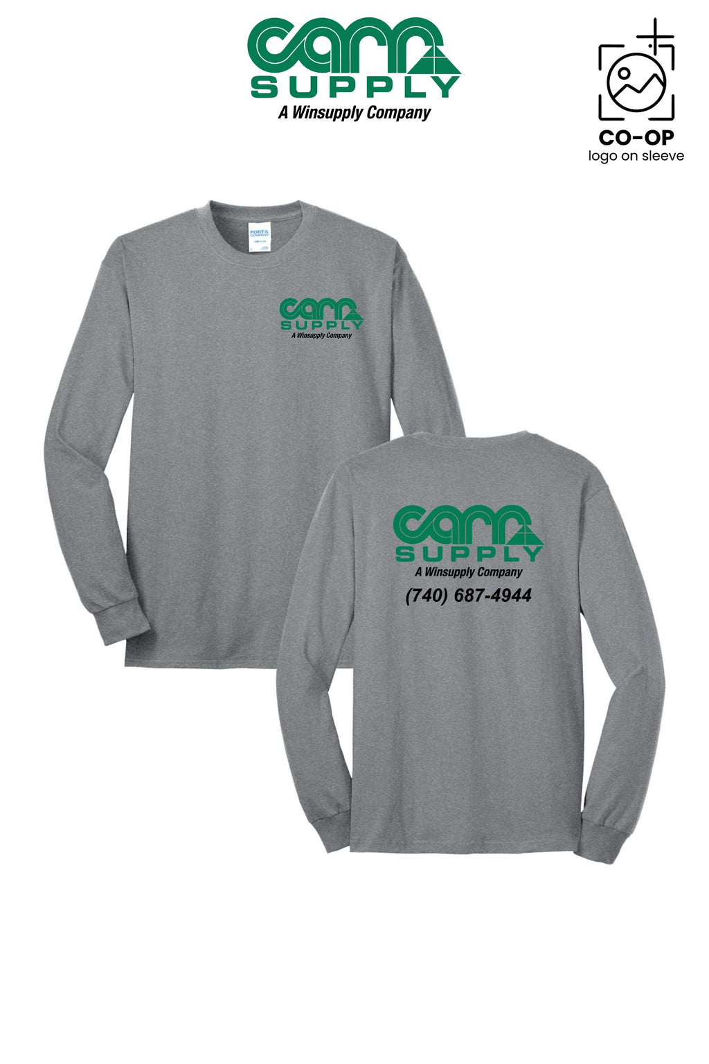 Port & Co™ Long Sleeve Core Blend Tee - Carr Supply - Lancaster