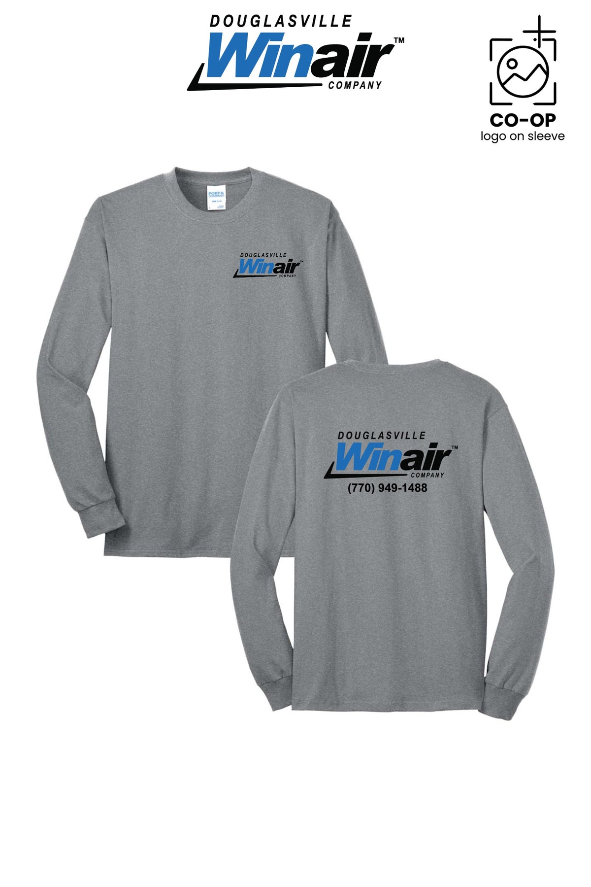 Port & Co™ Long Sleeve Core Blend Tee - Douglasville Winair