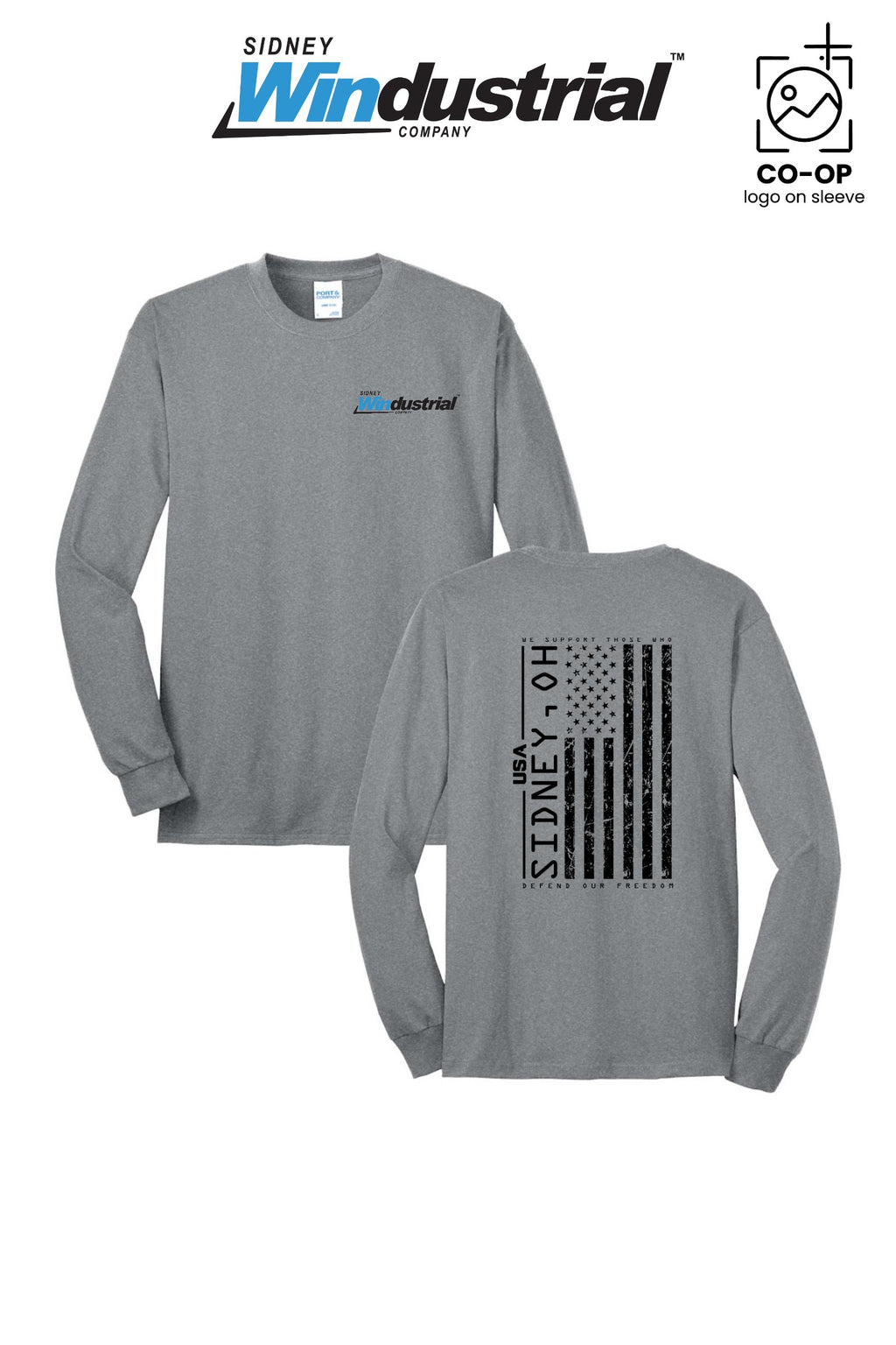 Port & Co™ Long Sleeve Core Blend Tee - Sidney Windustrial