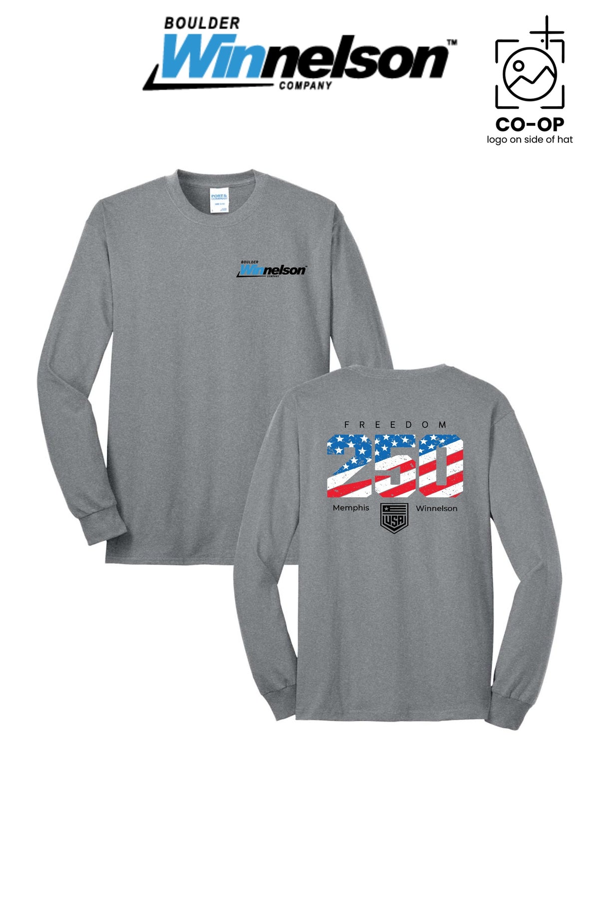 Port & Co™ Long Sleeve Core Blend Tee - Memphis Winnelson