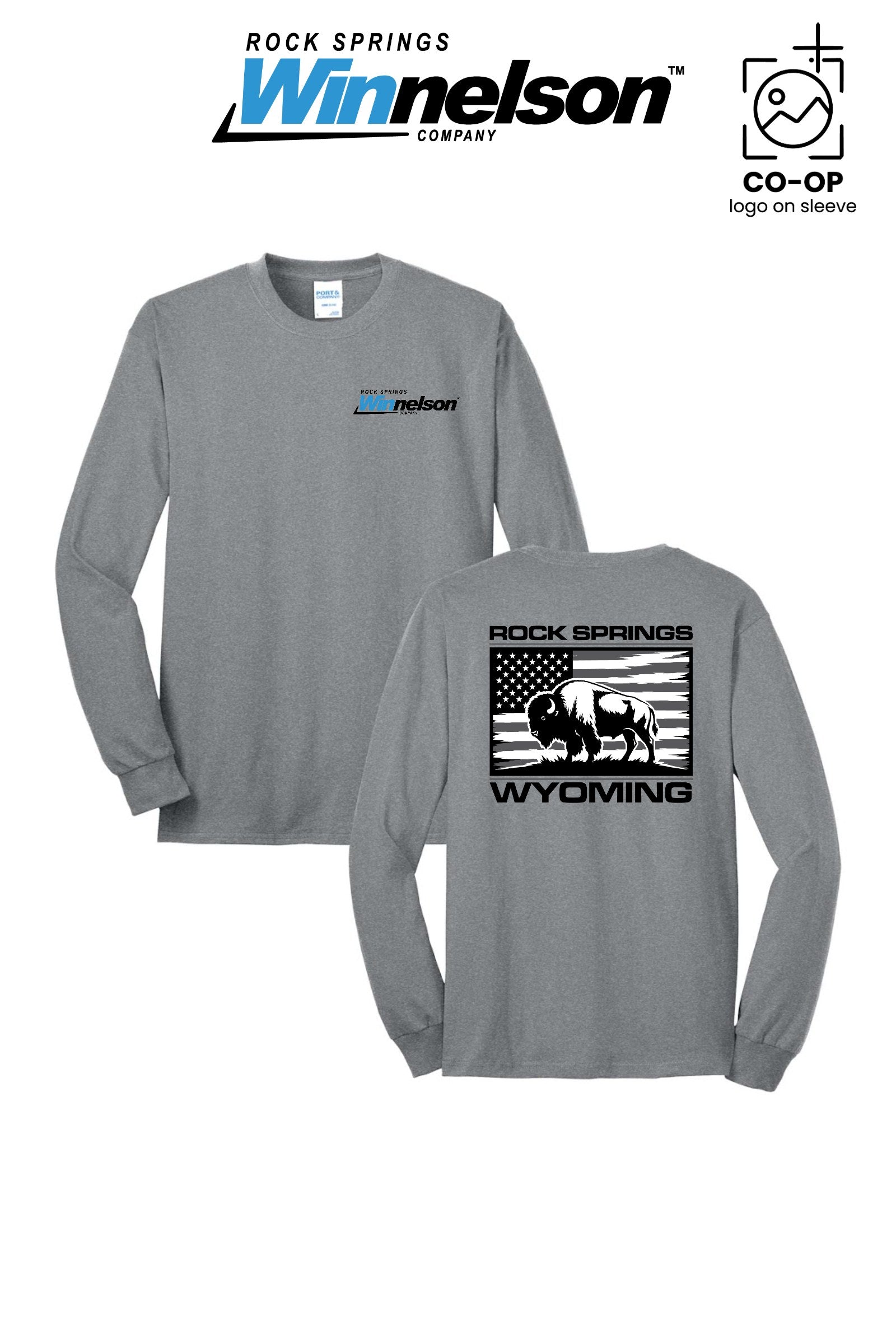 Port & Co™ Long Sleeve Core Blend Tee - Rock Springs Winnelson