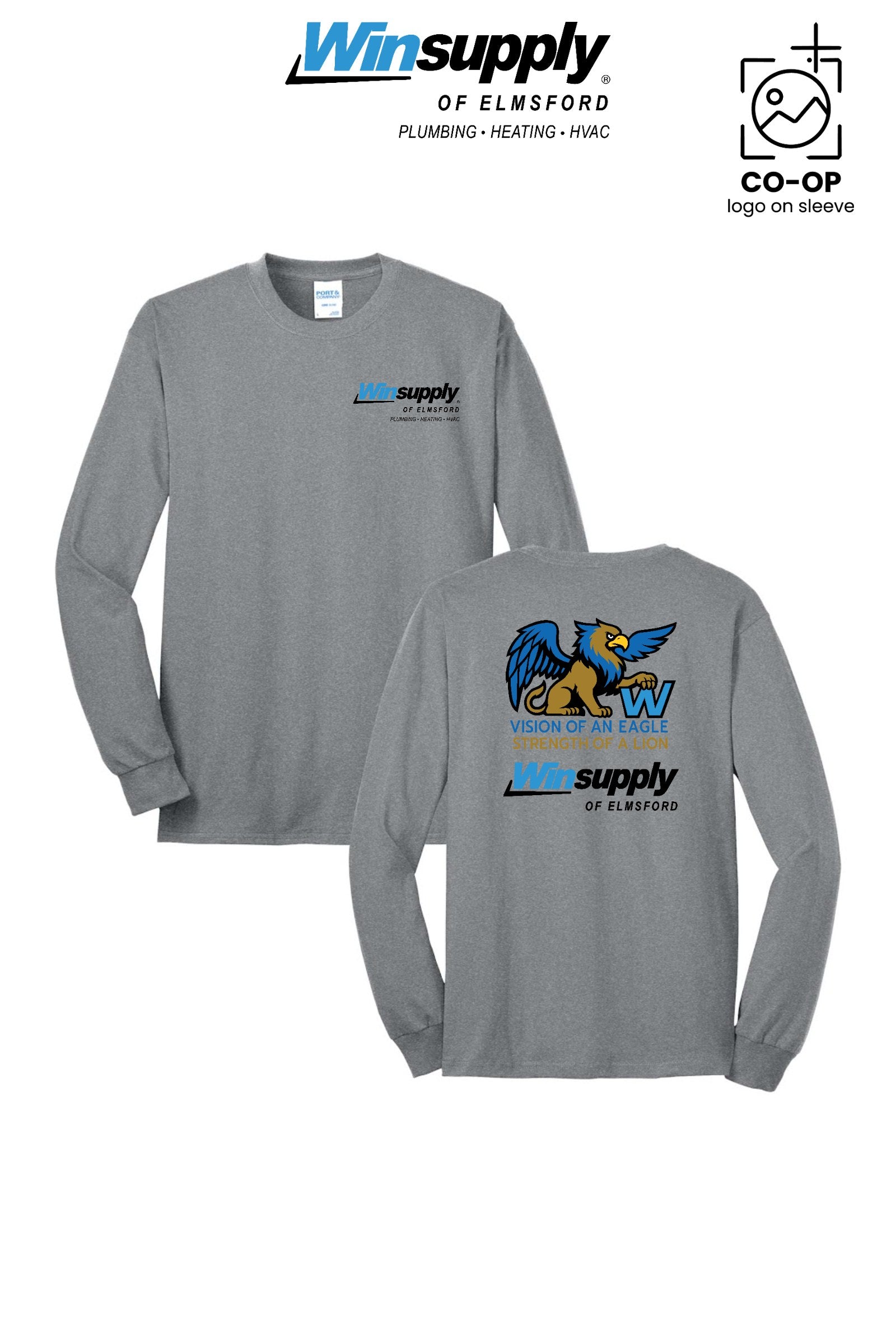 Port & Co™ Long Sleeve Core Blend Tee - Winsupply of Elmsford