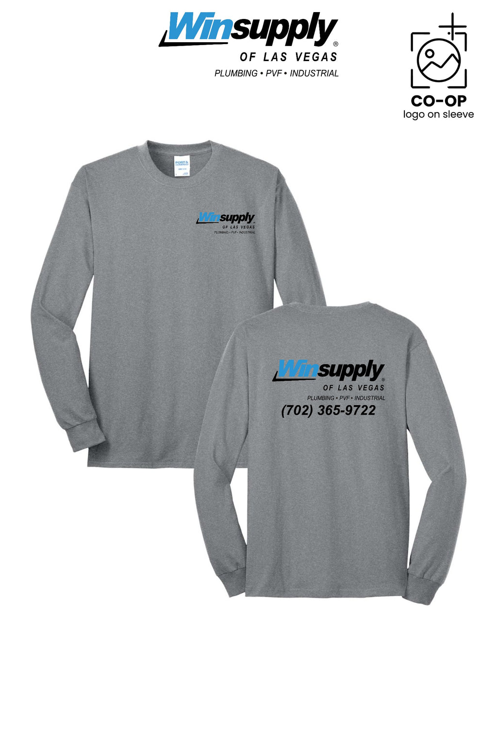 Port & Co™ Long Sleeve Core Blend Tee - Winsupply of Las Vegas