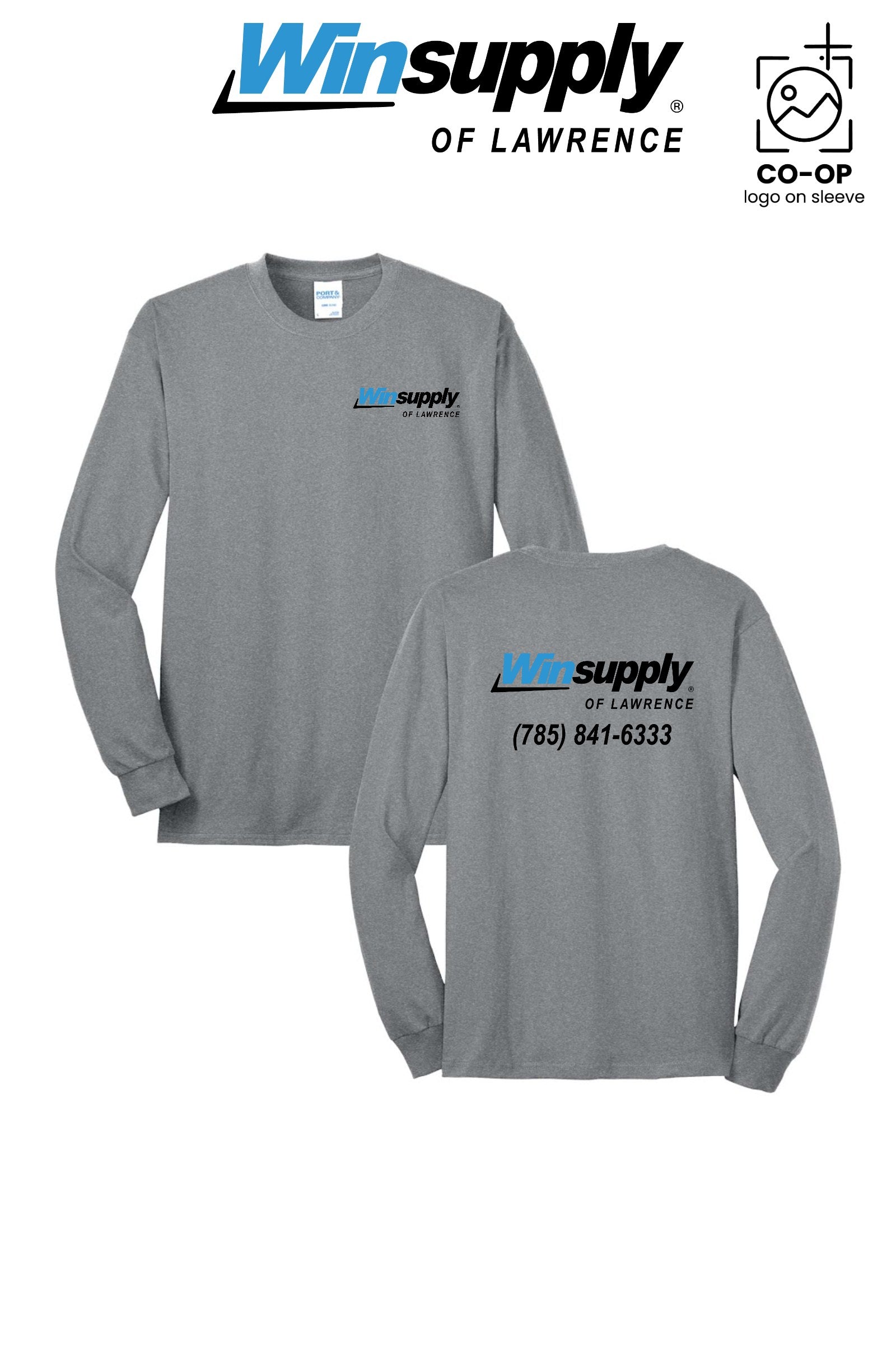 Port & Co™ Long Sleeve Core Blend Tee - Winsupply of Lawrence