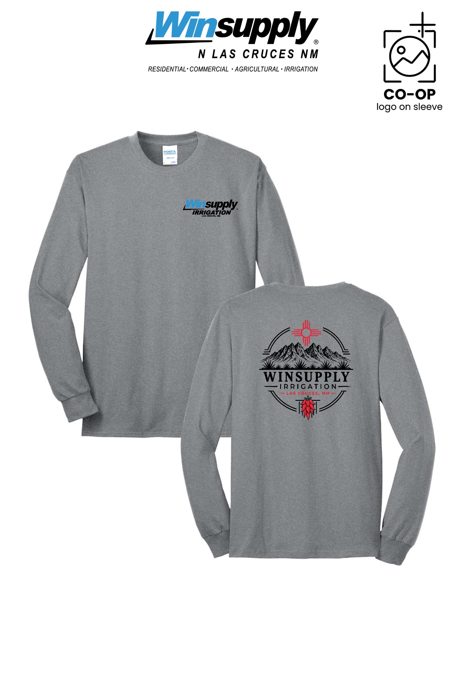 Port & Co™ Long Sleeve Core Blend Tee - Winsupply N Las Cruces NM