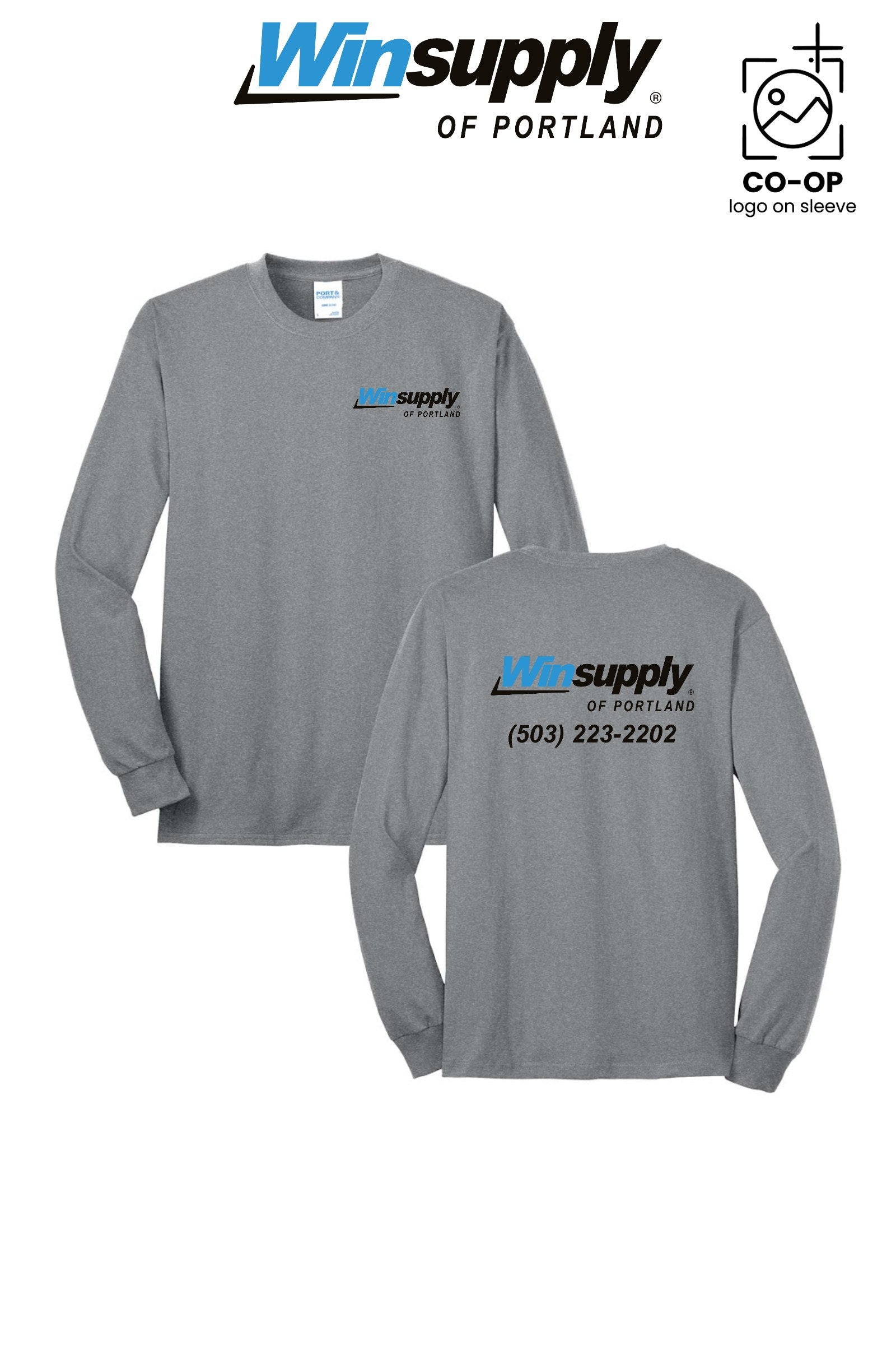 Port & Co™ Long Sleeve Core Blend Tee - Winsupply of Portland