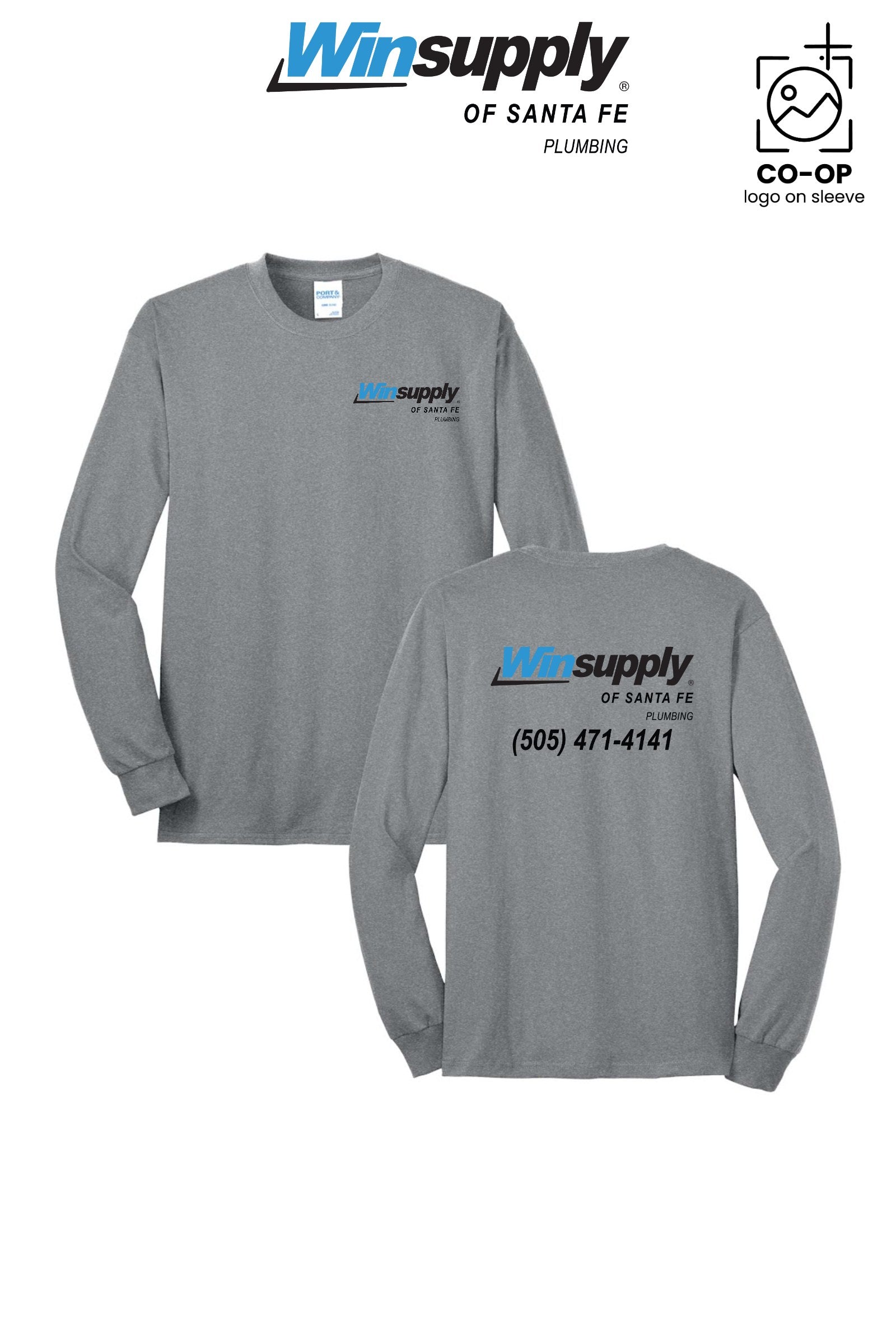Port & Co™ Long Sleeve Core Blend Tee - Winsupply of Santa Fe