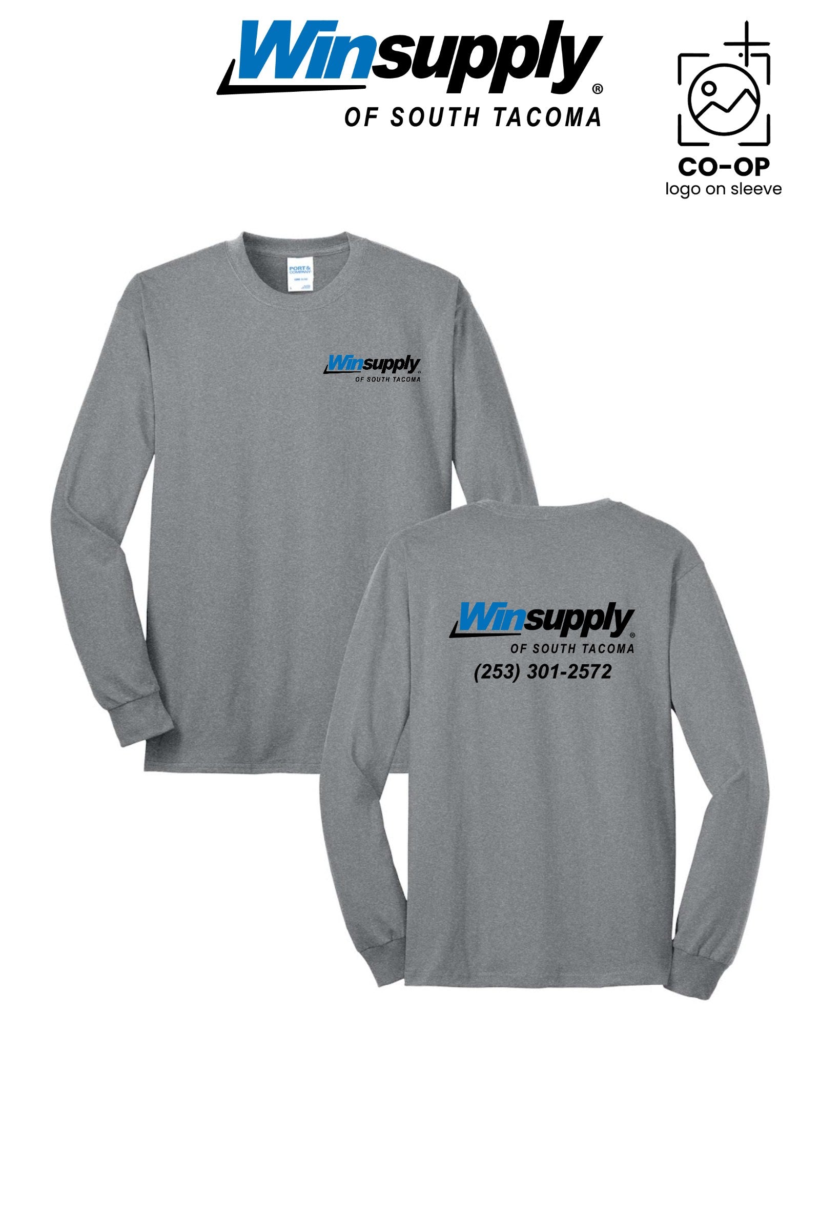 Port & Co™ Long Sleeve Core Blend Tee - Winsupply of South Tacoma