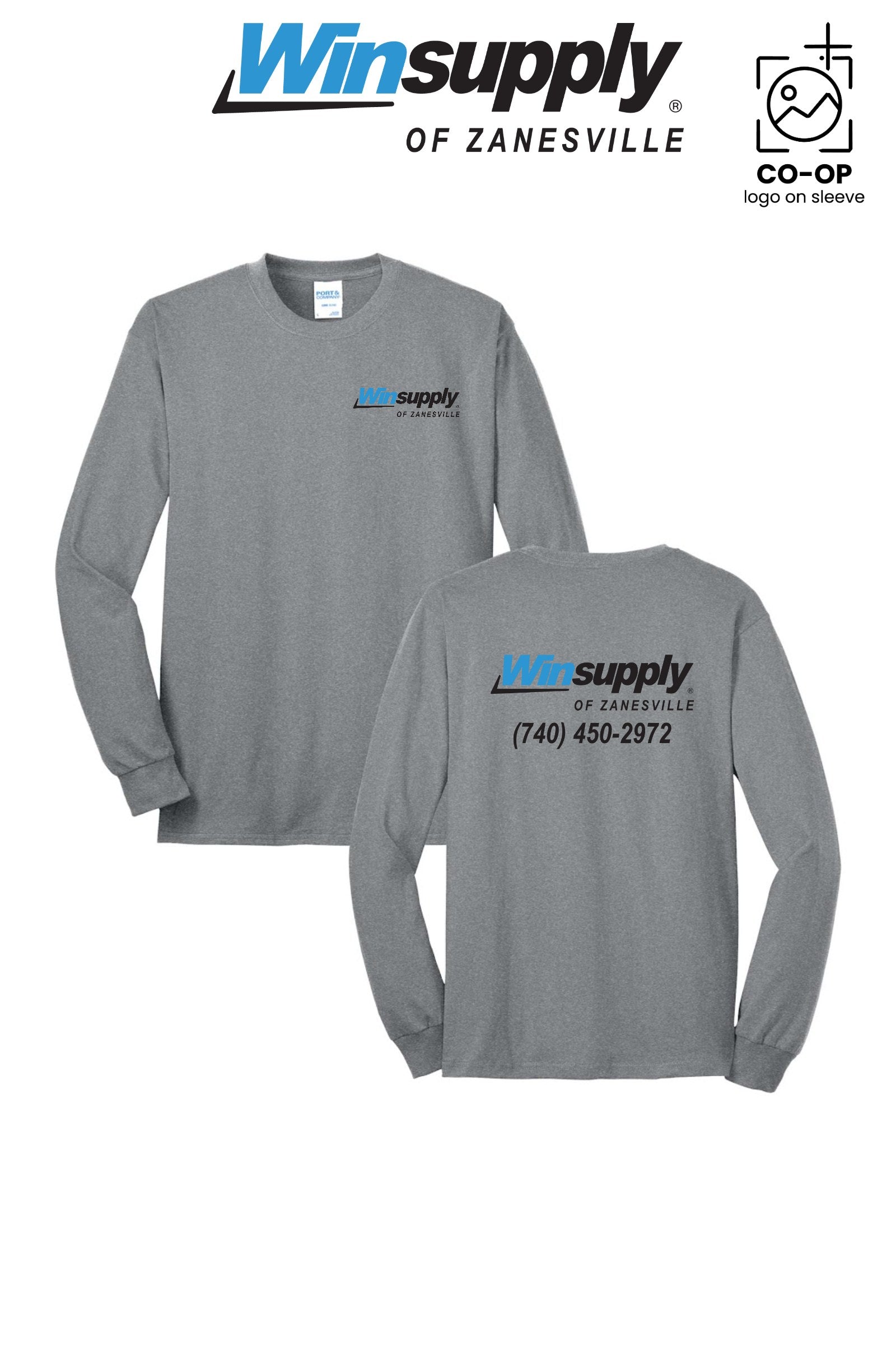 Port & Co™ Long Sleeve Core Blend Tee - Winsupply of Zanesville