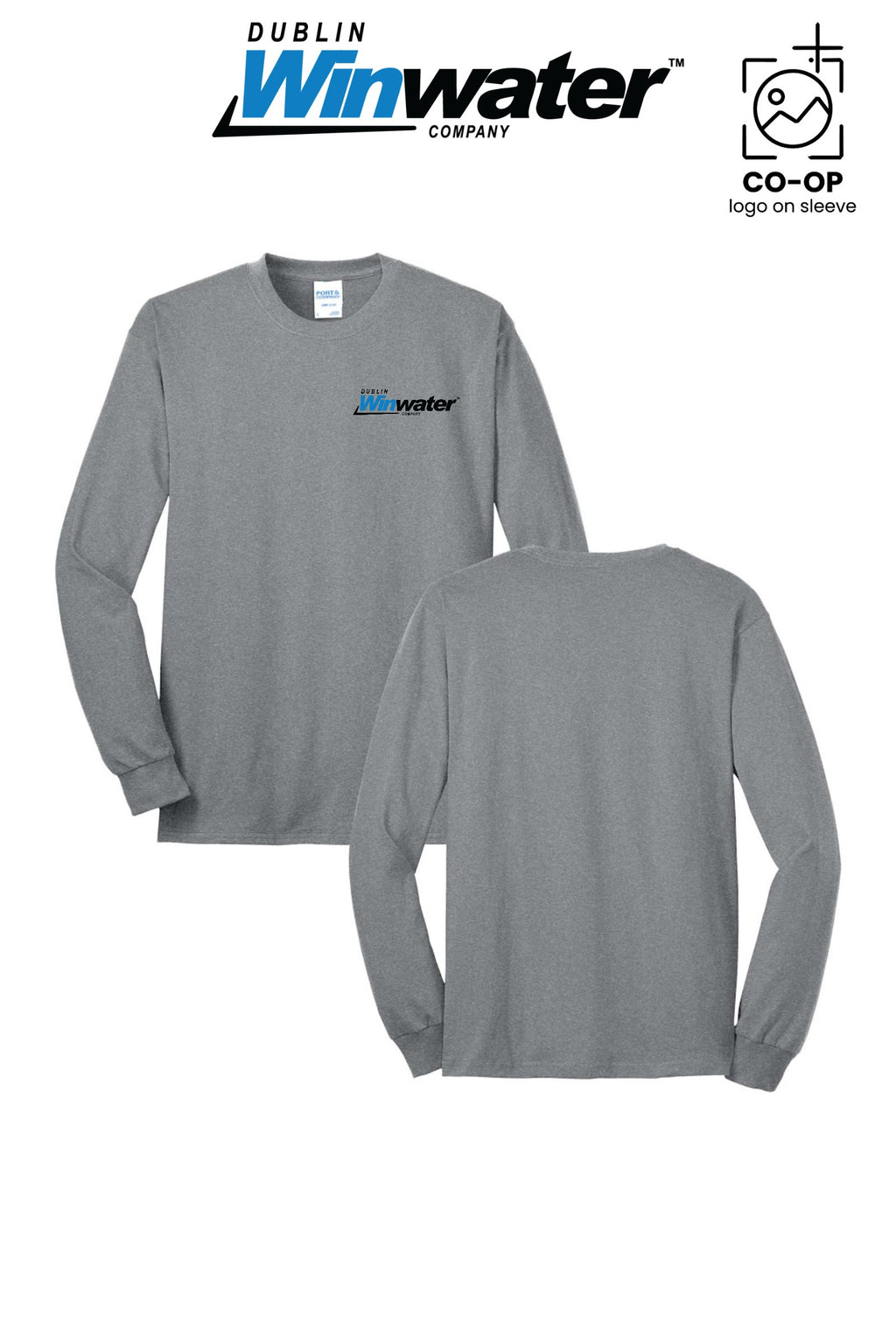 Port & Co™ Long Sleeve Core Blend Tee *left chest only* - Dublin Winwater