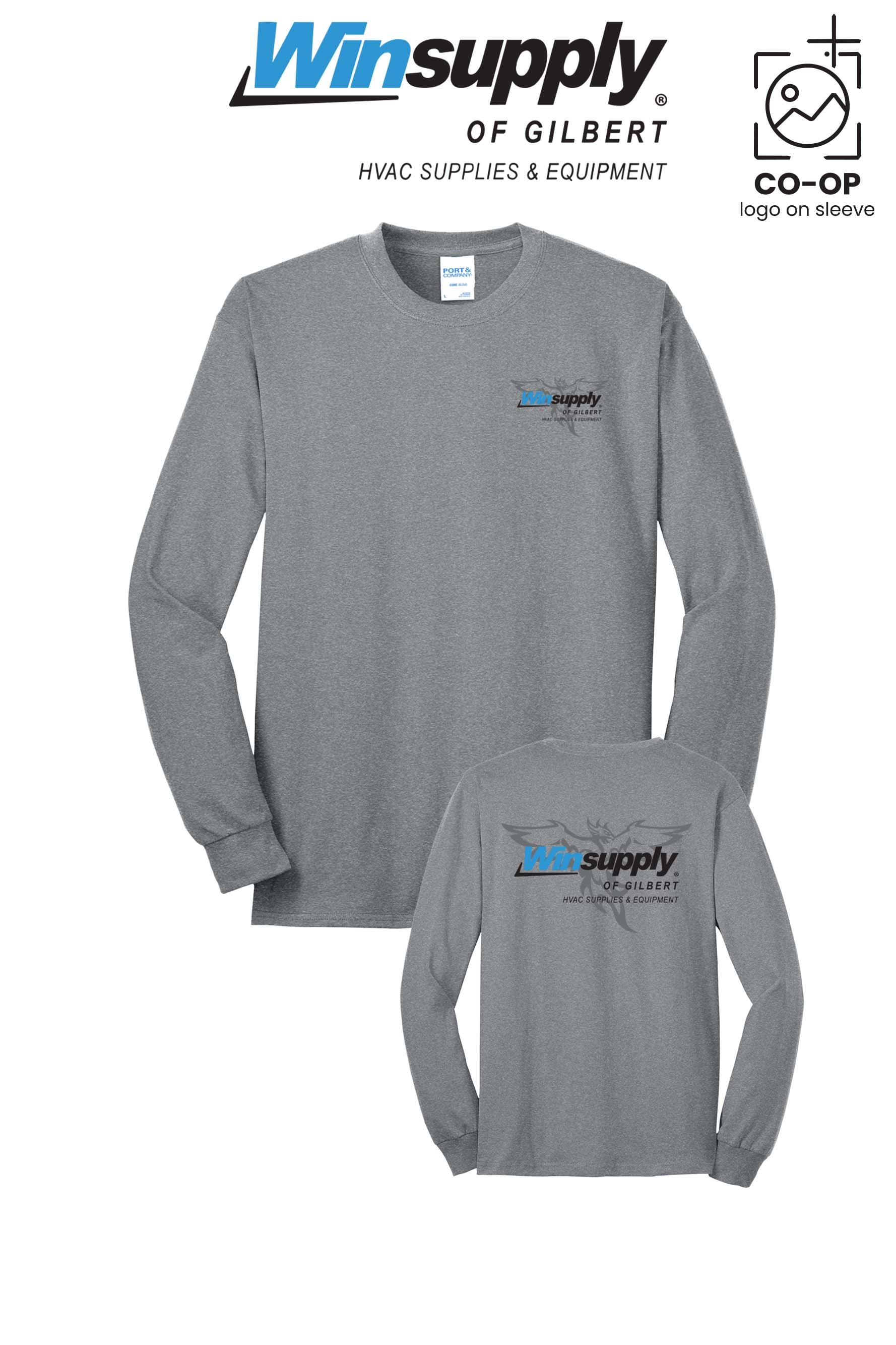 Port & Co™ Long Sleeve Core Blend Tee - Winsupply of Gilbert