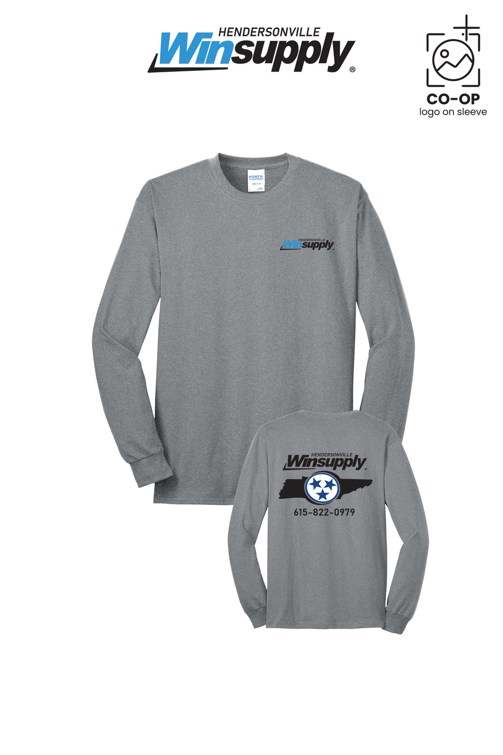 Port & Co™ Long Sleeve Core Blend Tee - Winsupply of Hendersonville