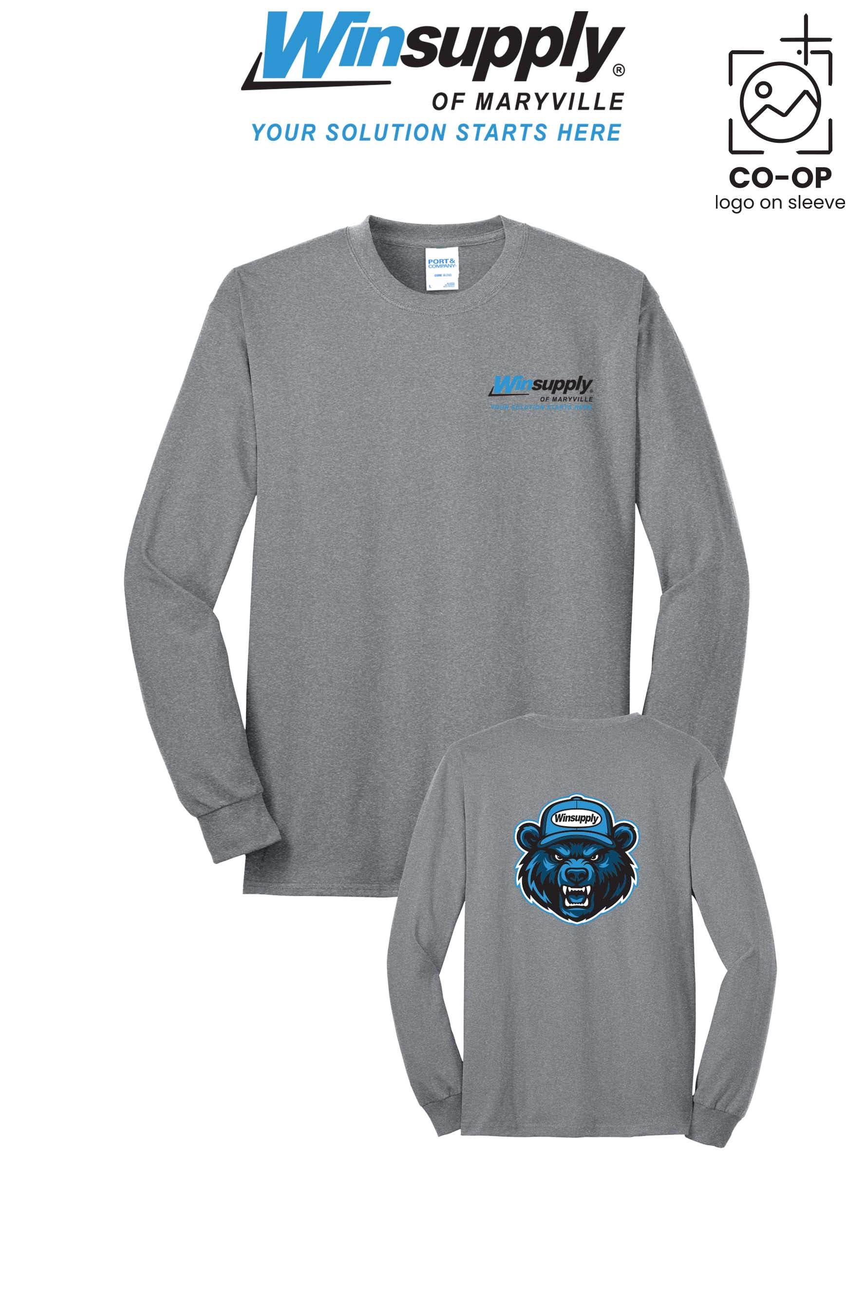 Port & Co™ Long Sleeve Core Blend Tee - Winsupply of Maryville
