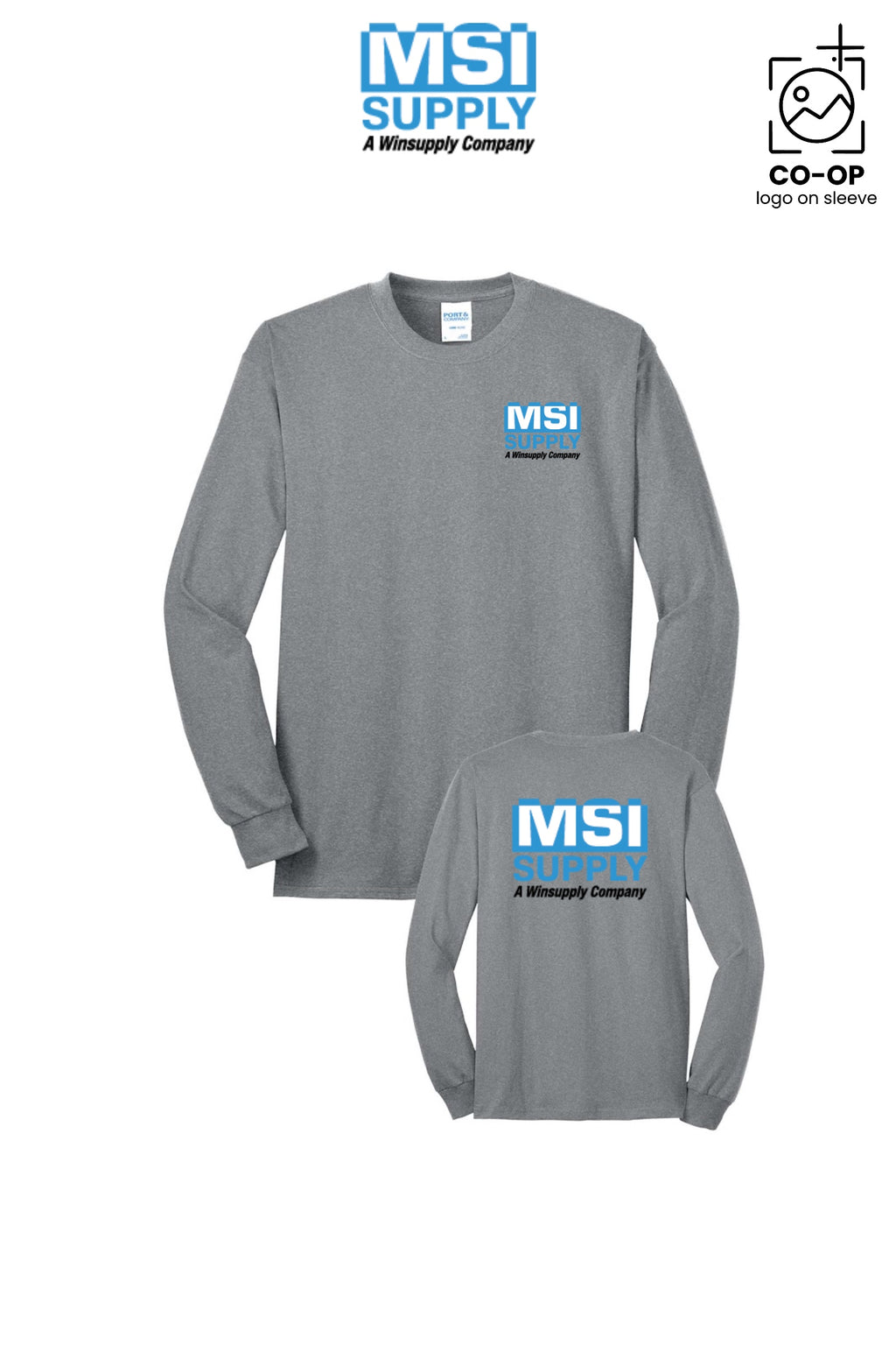 Port & Co™ Long Sleeve Core Blend Tee - MSI Supply Houston