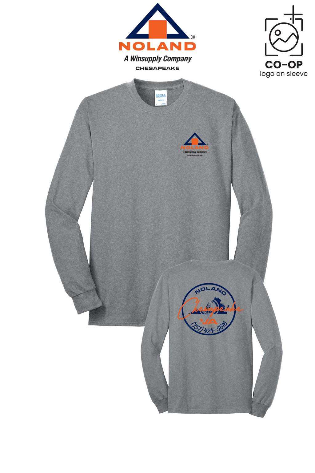 Port & Co™ Long Sleeve Core Blend Tee - Noland Company Chesapeake