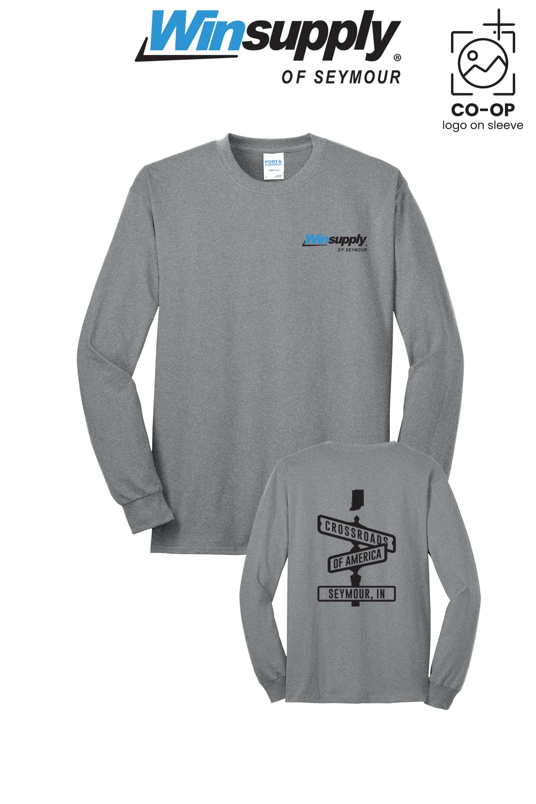 Port & Co™ Long Sleeve Core Blend Tee - Winsupply of Seymour IN