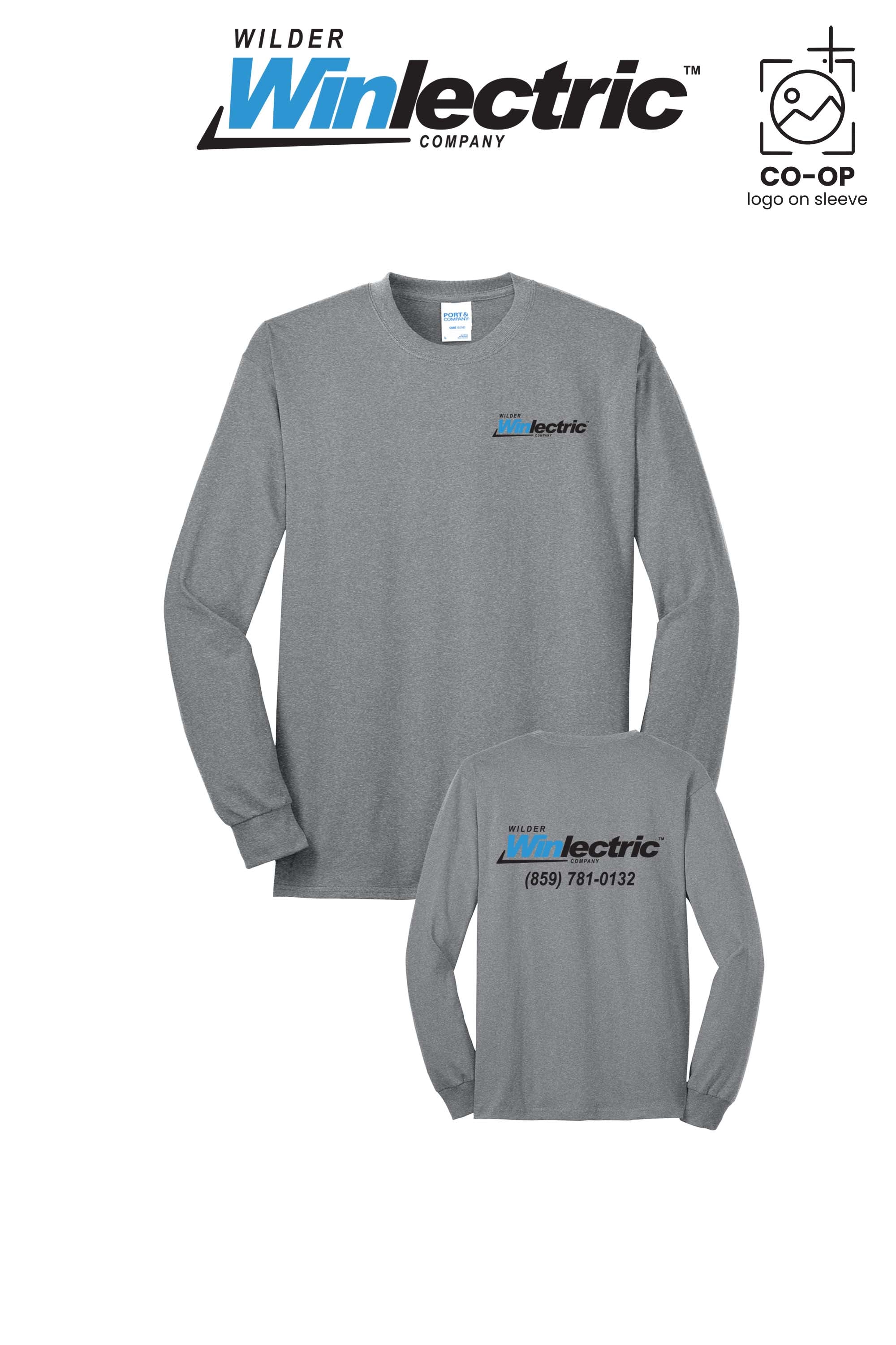 Port & Co™ Long Sleeve Core Blend Tee - Wilder Winlectric