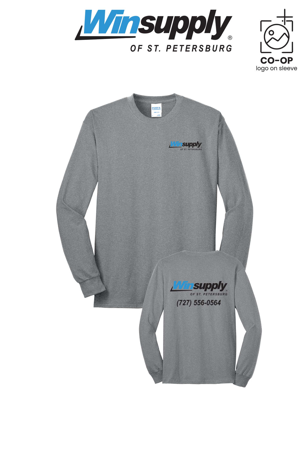 Port & Co™ Long Sleeve Core Blend Tee - Winsupply of St. Petersburg