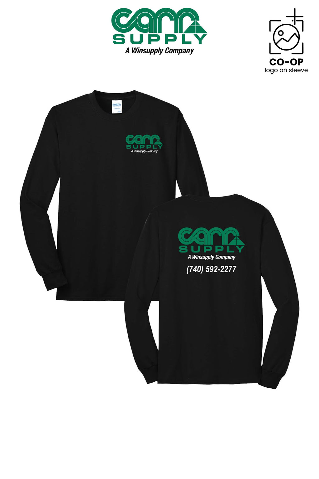 Port & Co™ Long Sleeve Core Blend Tee - Carr Supply - Athens