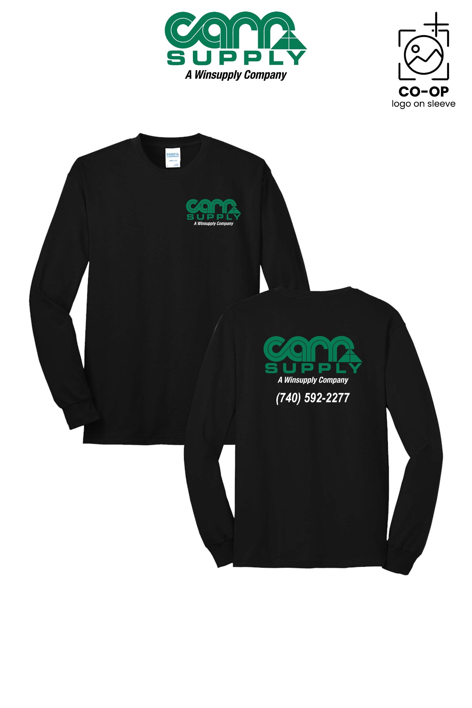Port & Co™ Long Sleeve Core Blend Tee - Carr Supply - Athens
