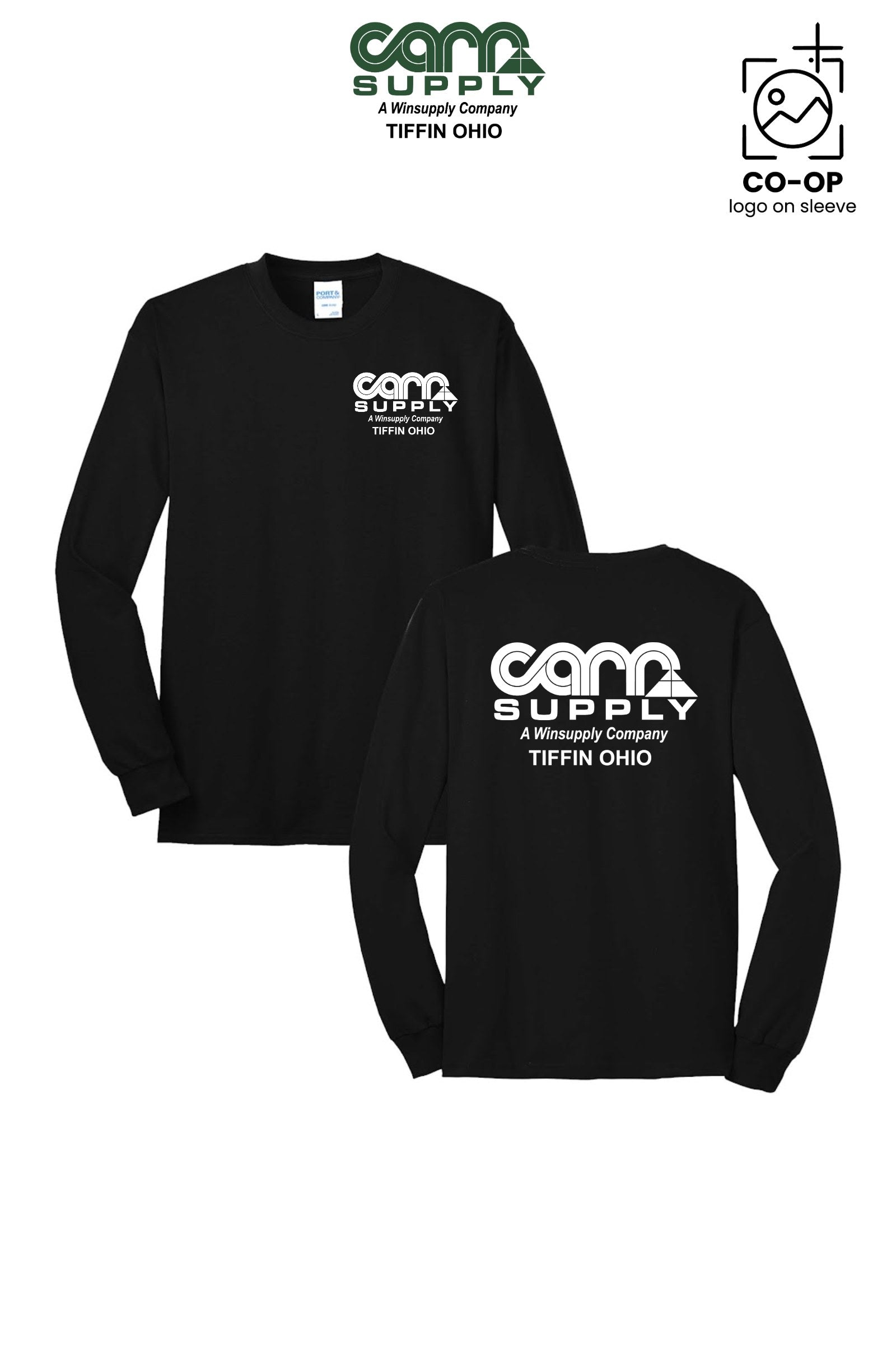 Port & Co™ Long Sleeve Core Blend Tee - Carr Supply - Tiffin