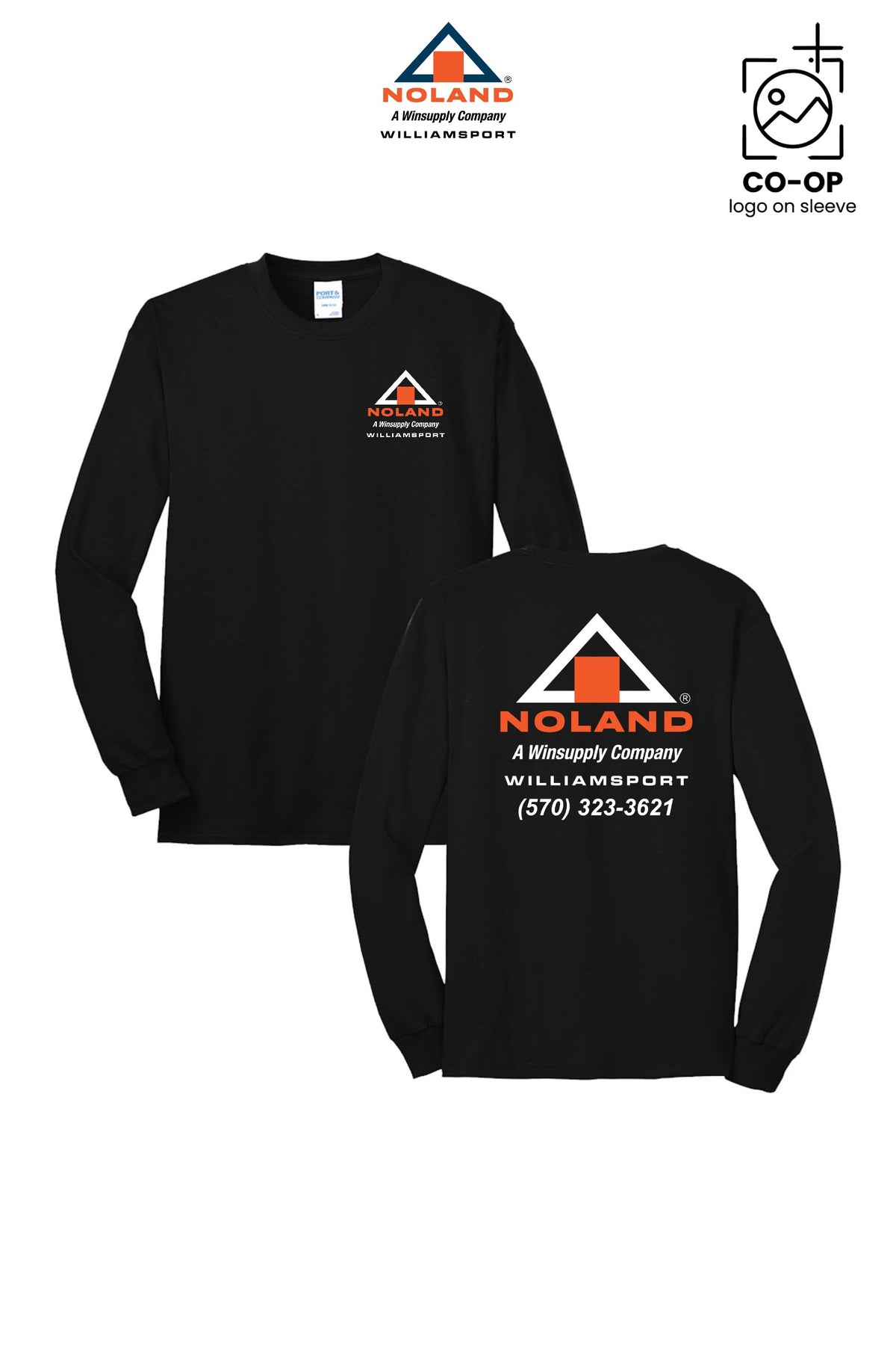 Port & Co™ Long Sleeve Core Blend Tee - Williamsport Noland