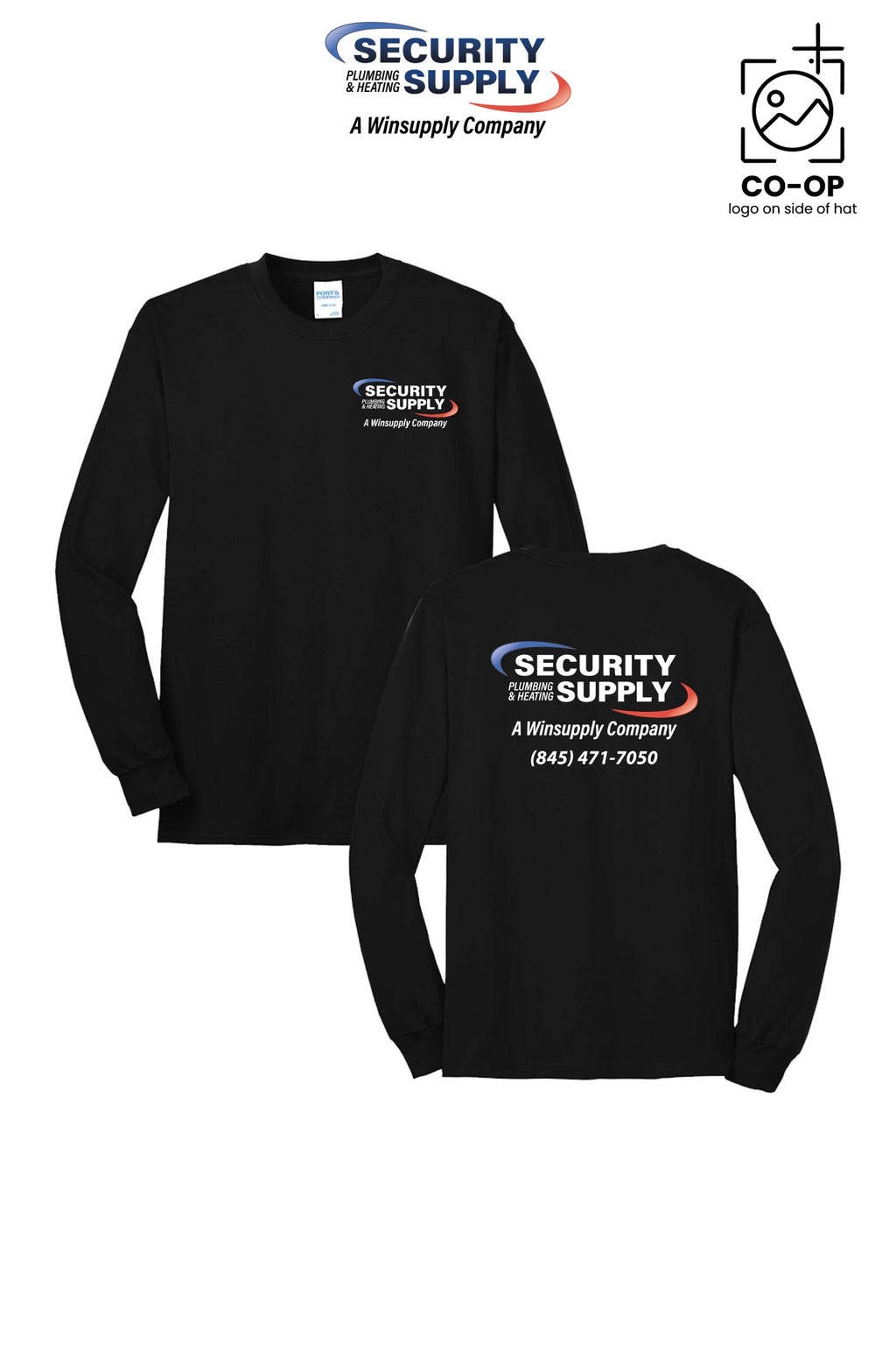 Port & Co™ Long Sleeve Core Blend Tee - Security Plumbing & Heating Supply - Poughkeepsie, NY