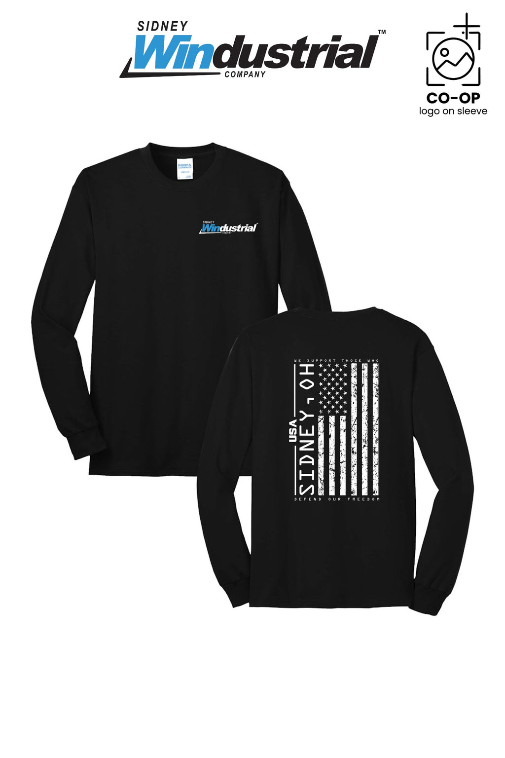 Port & Co™ Long Sleeve Core Blend Tee - Sidney Windustrial