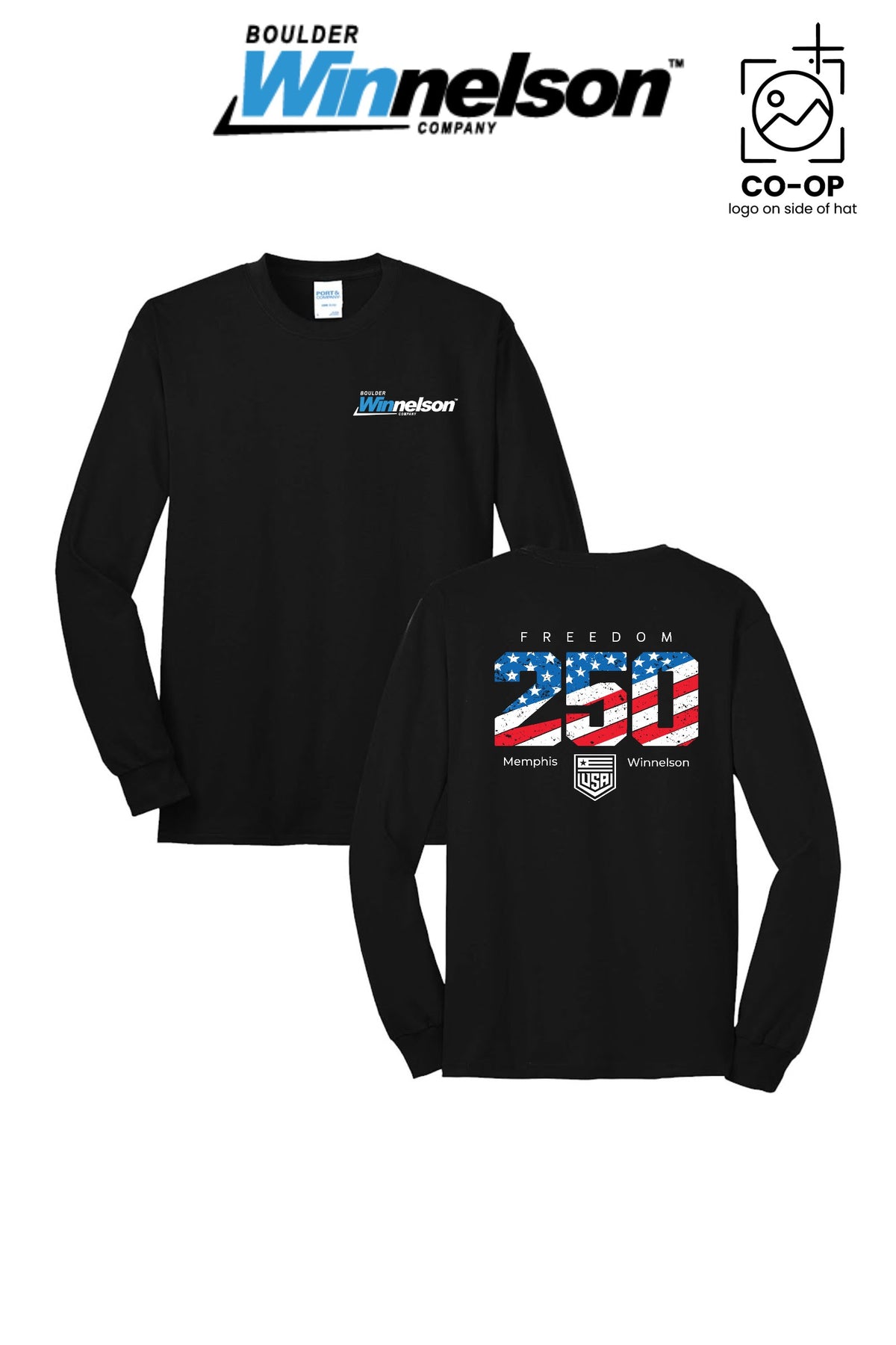 Port & Co™ Long Sleeve Core Blend Tee - Memphis Winnelson