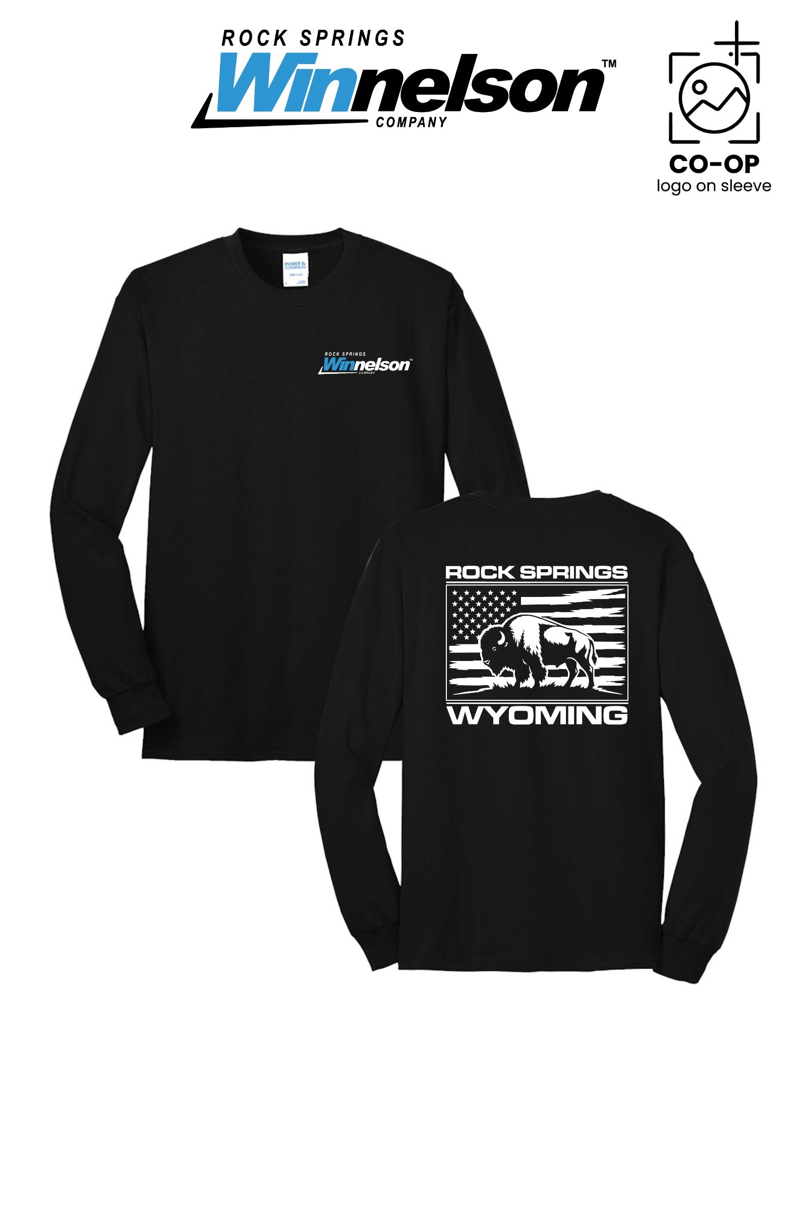 Port & Co™ Long Sleeve Core Blend Tee - Rock Springs Winnelson