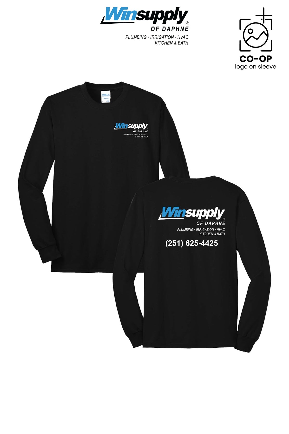 Port & Co™ Long Sleeve Core Blend Tee - Winsupply of Daphne